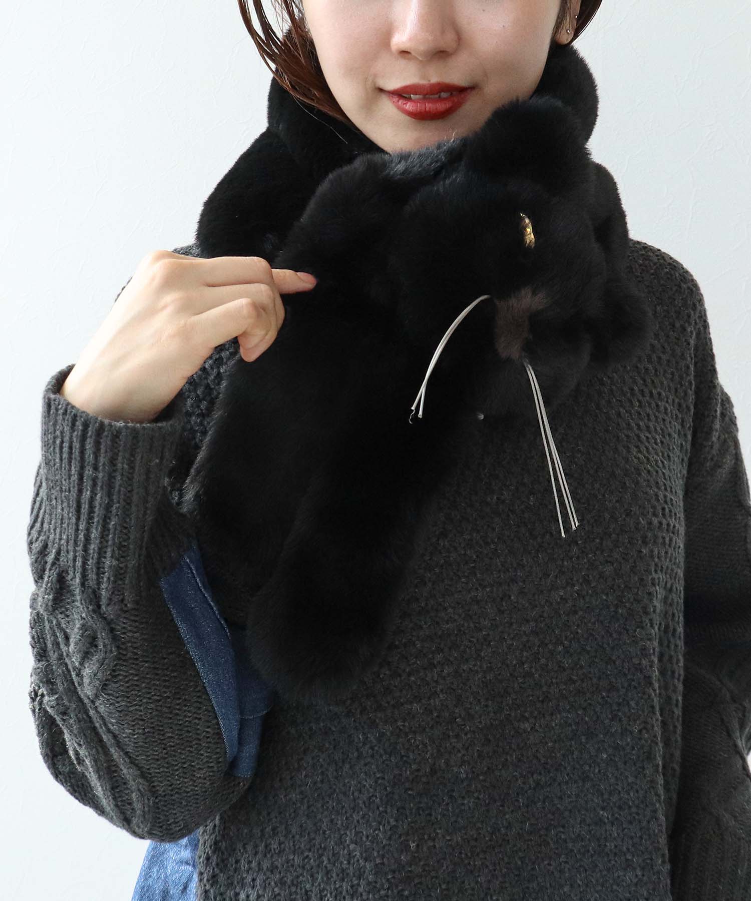 【Casselini】フェイクCATマフラー