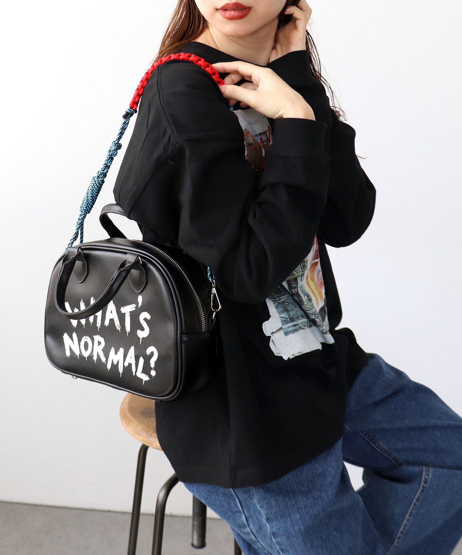 ＜WEB先行予約＞Casselini×Cepicaペイントロゴミニボストンバッグ(別注)