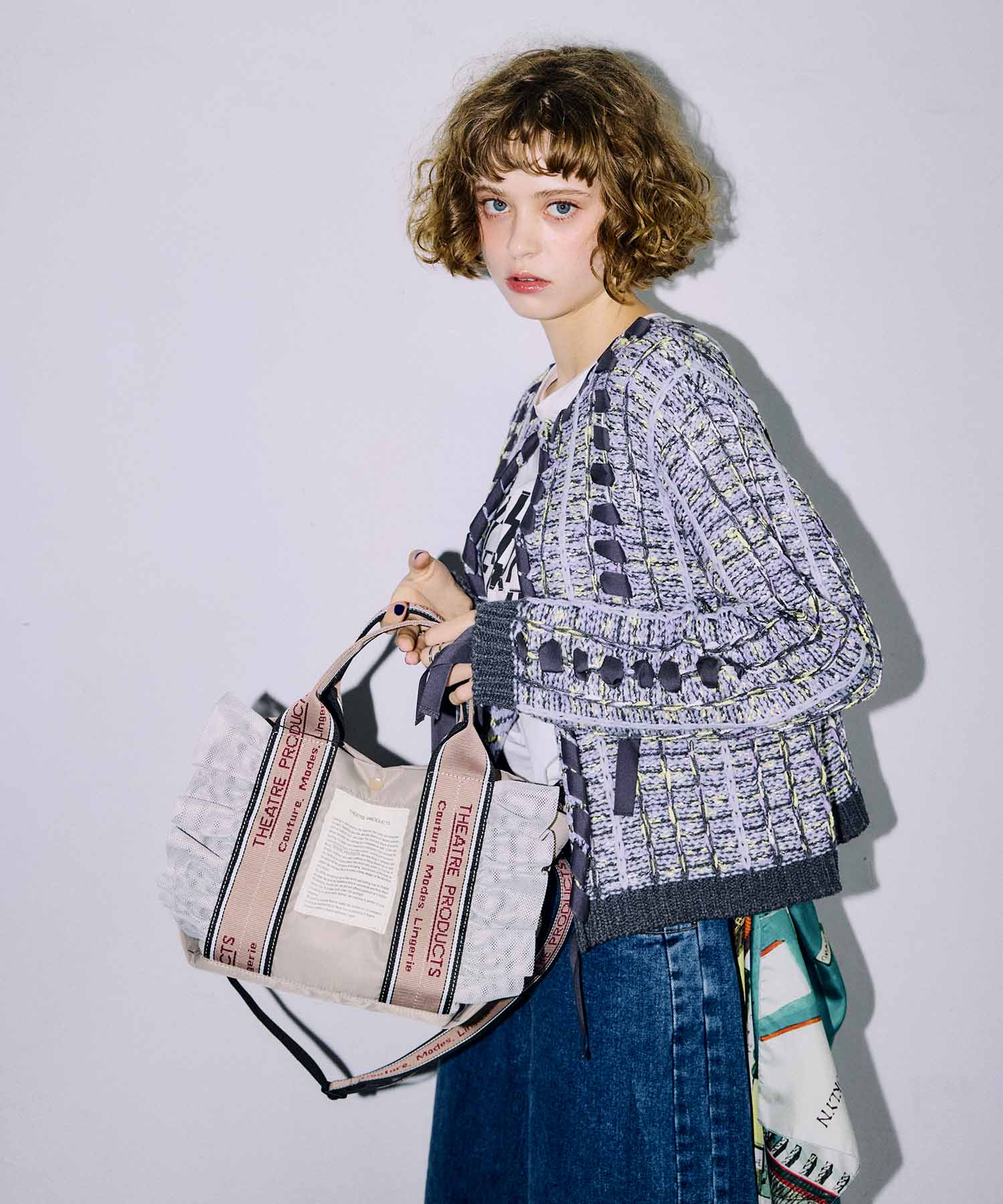 【THEATRE PRODUCTS×Cepica】テムズフリルメッシュ2WAYトート
