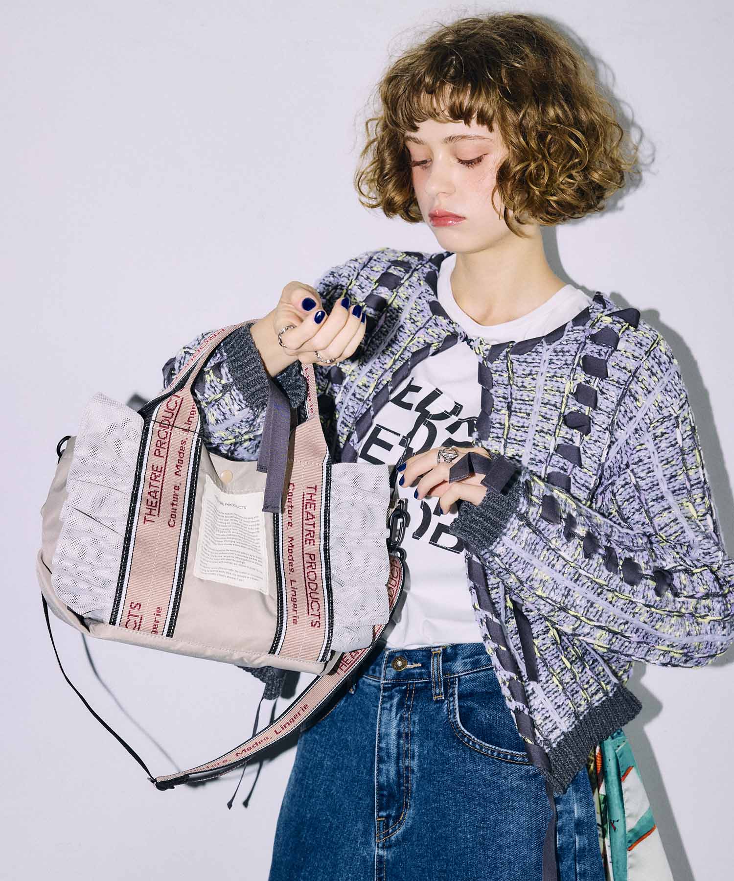 【THEATRE PRODUCTS×Cepica】テムズフリルメッシュ2WAYトート