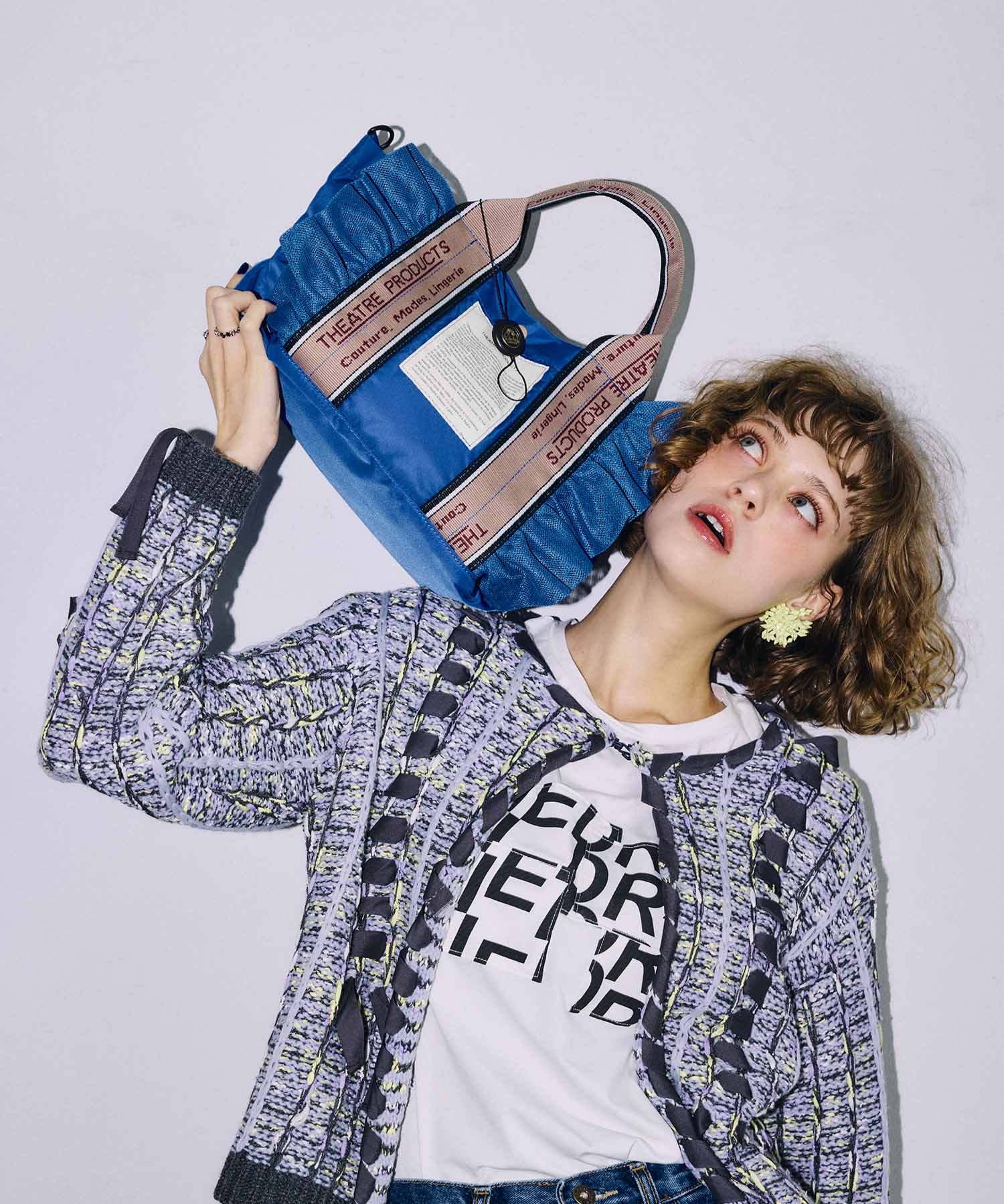 【THEATRE PRODUCTS×Cepica】テムズフリルメッシュ2WAYトート