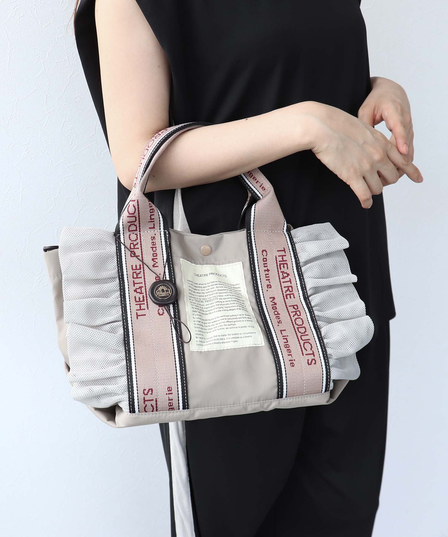 【THEATRE PRODUCTS×Cepica】テムズフリルメッシュ2WAYトート