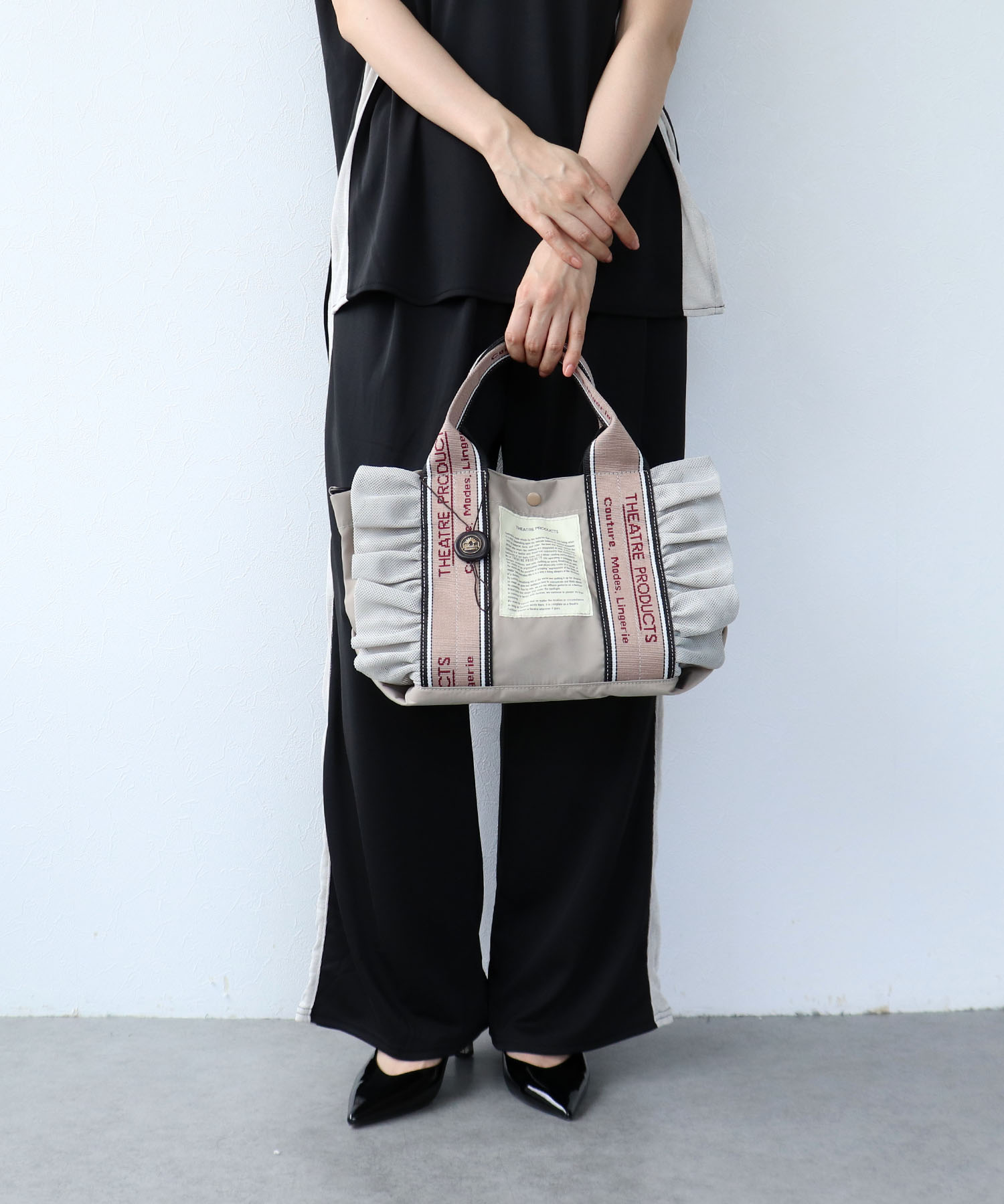 【THEATRE PRODUCTS×Cepica】テムズフリルメッシュ2WAYトート