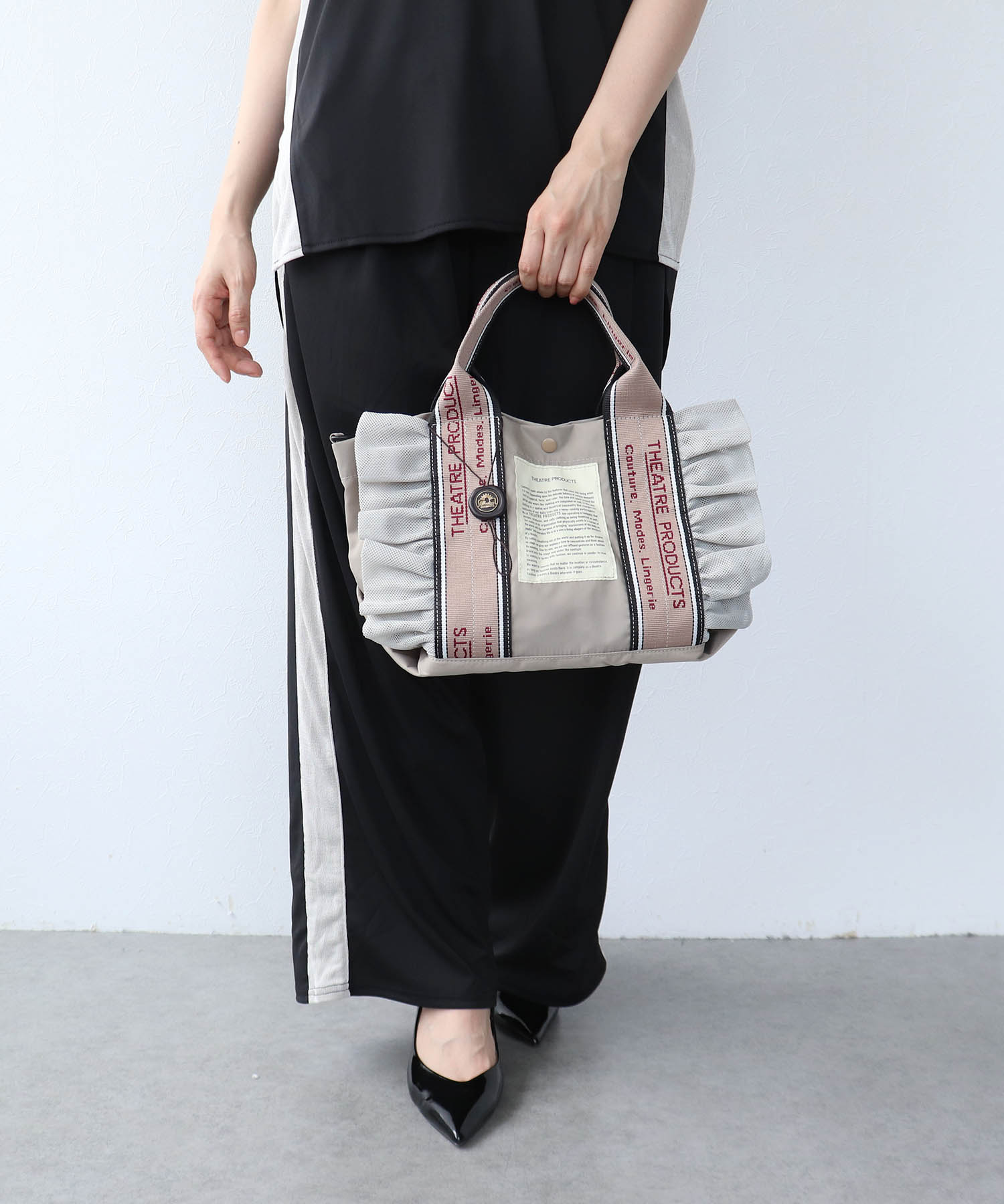 【THEATRE PRODUCTS×Cepica】テムズフリルメッシュ2WAYトート