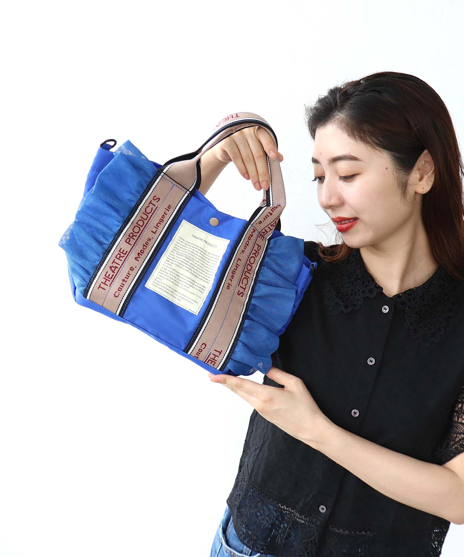 【THEATRE PRODUCTS×Cepica】テムズフリルメッシュ2WAYトート
