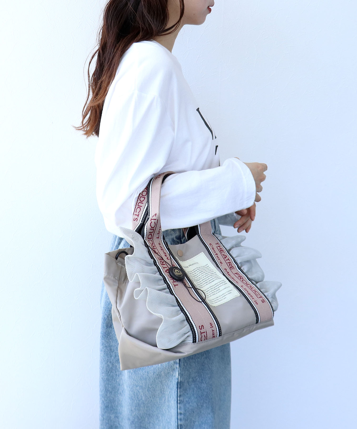 【THEATRE PRODUCTS×Cepica】テムズフリルメッシュ2WAYトート