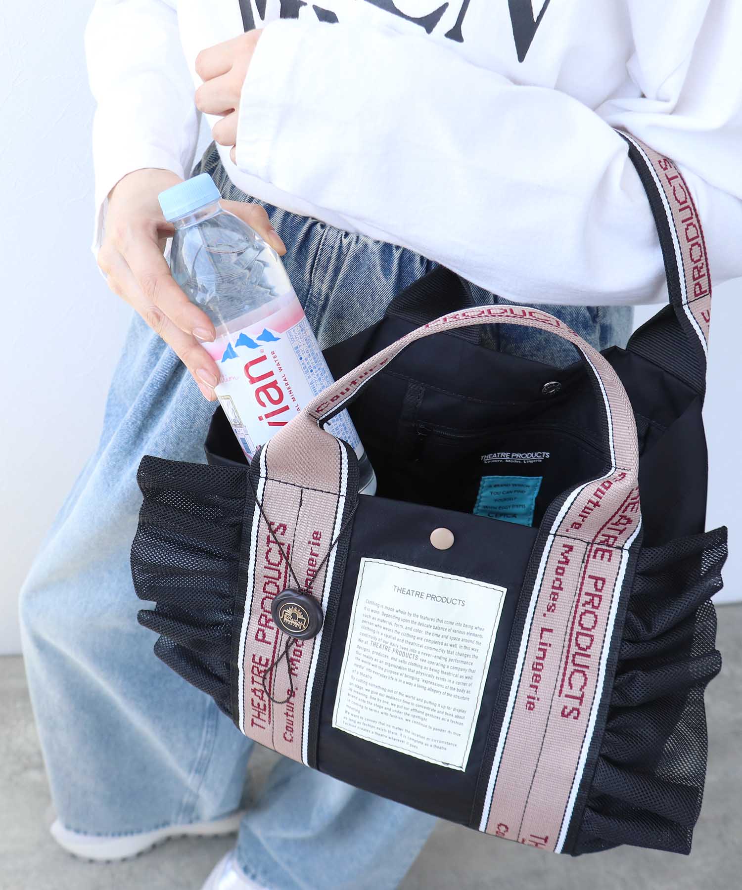 【THEATRE PRODUCTS×Cepica】テムズフリルメッシュ2WAYトート