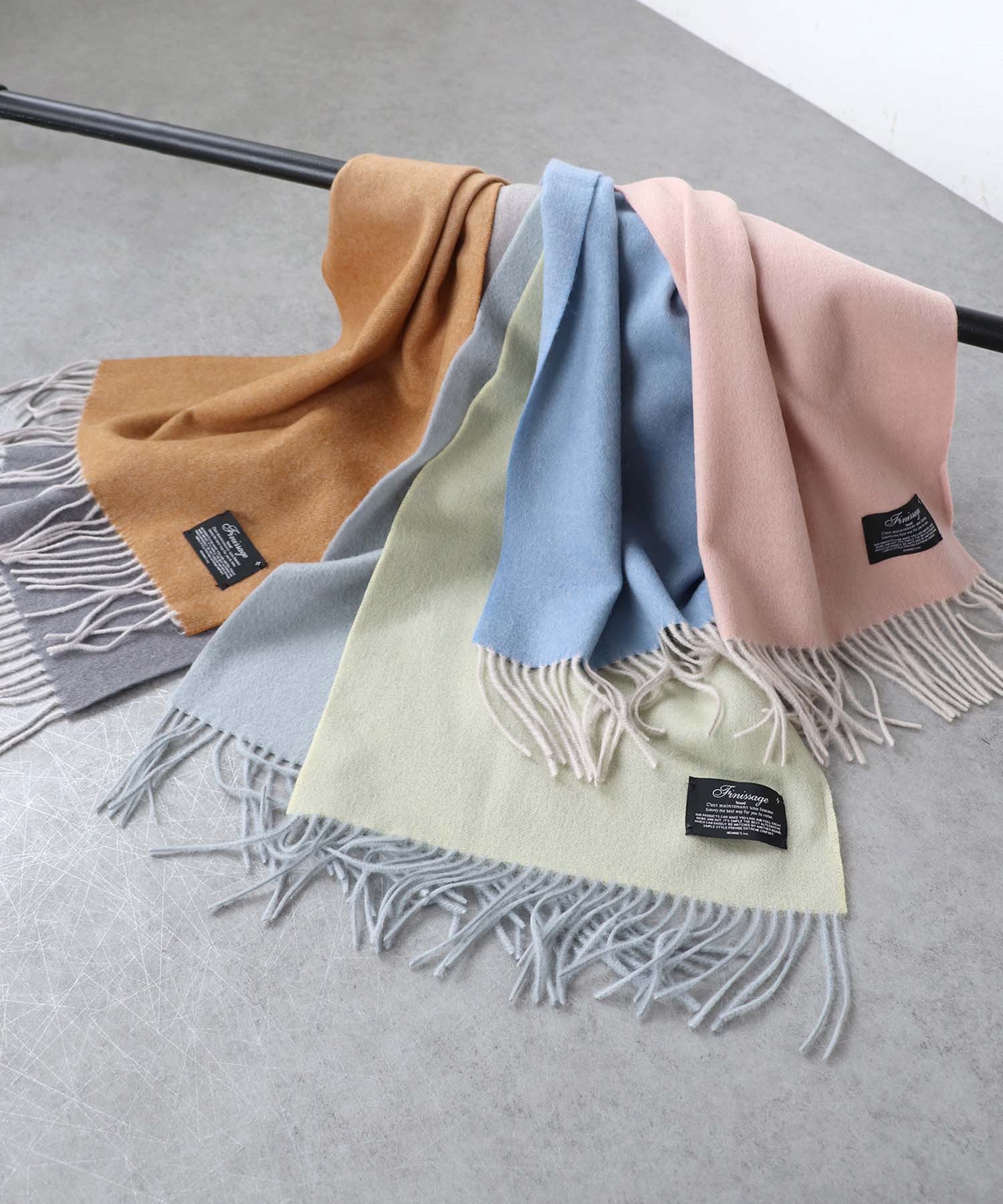 WOOLグラデーションマフラー