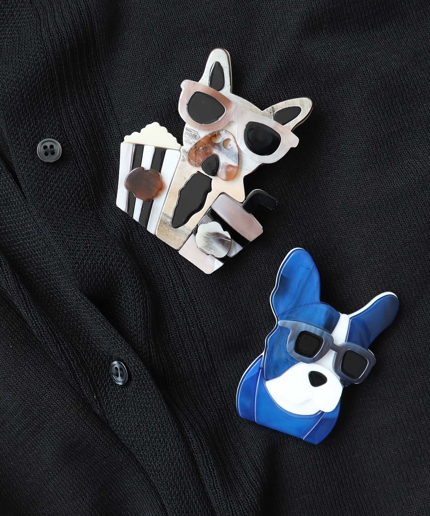 サングラスDOGブローチ
