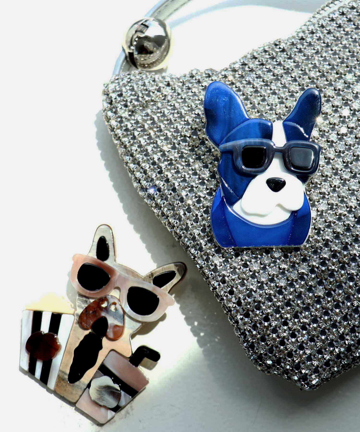 サングラスDOGブローチ