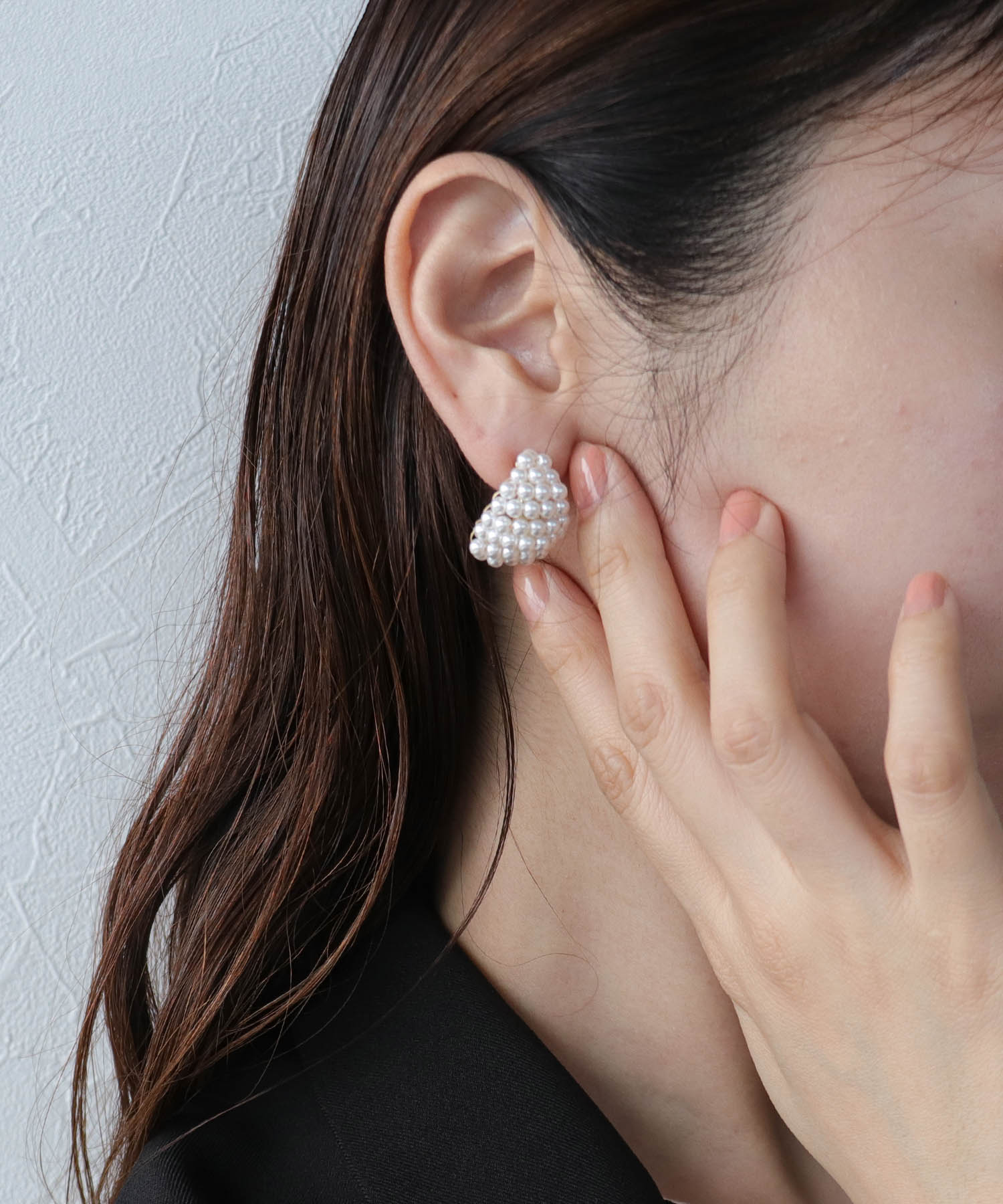 カーブパールピアス
