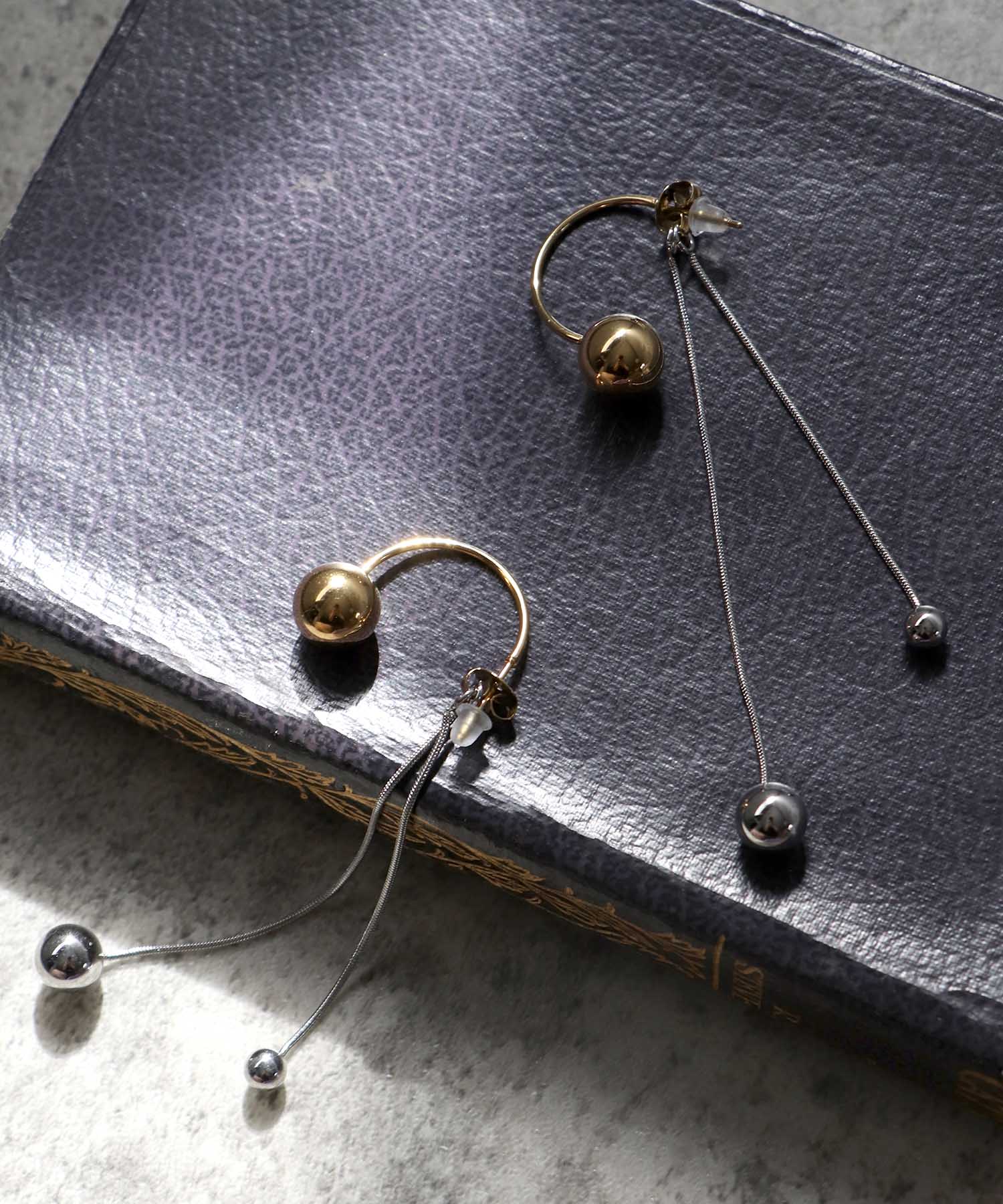 【ステンレス】バックキャッチボールピアス