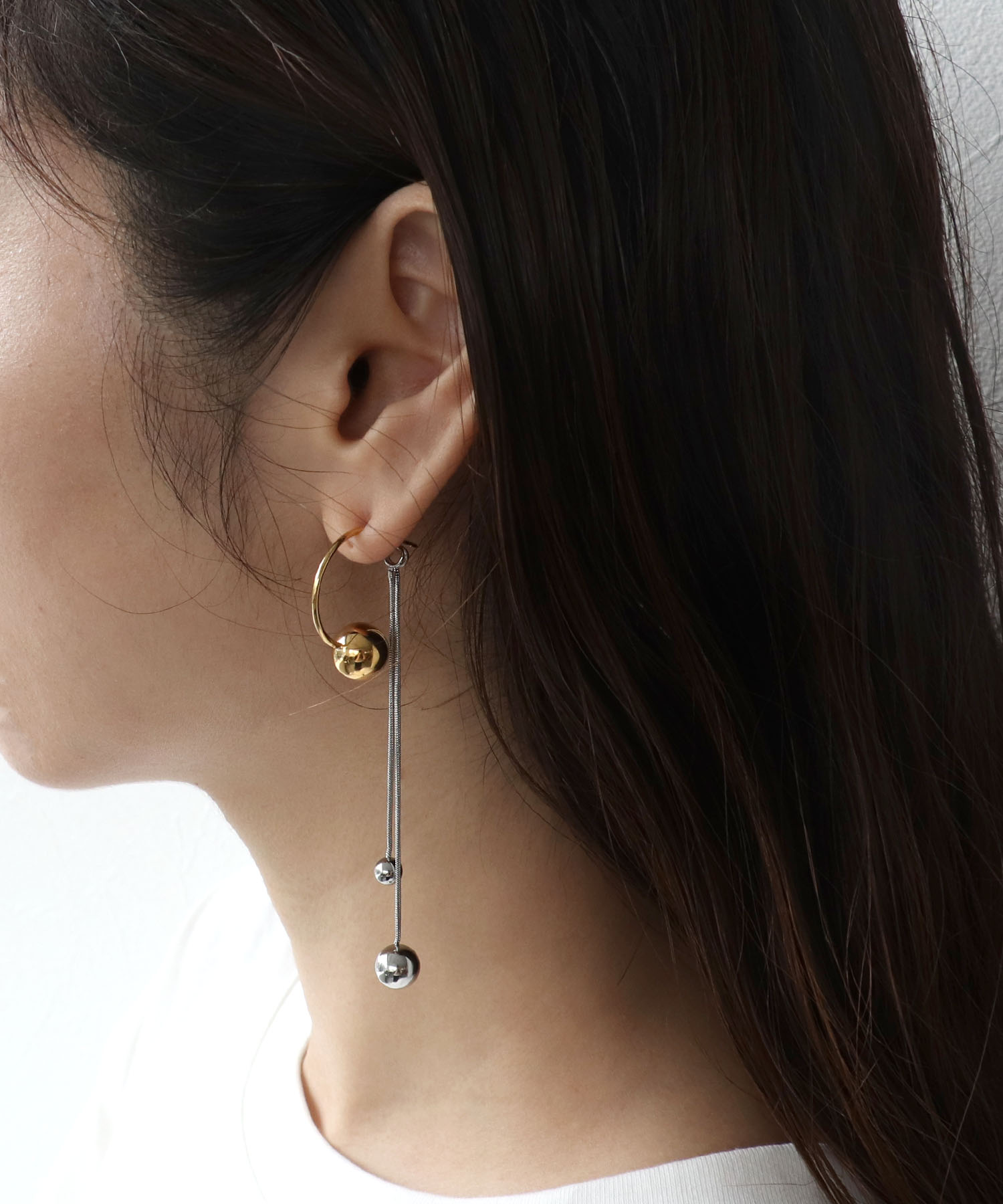 【ステンレス】バックキャッチボールピアス
