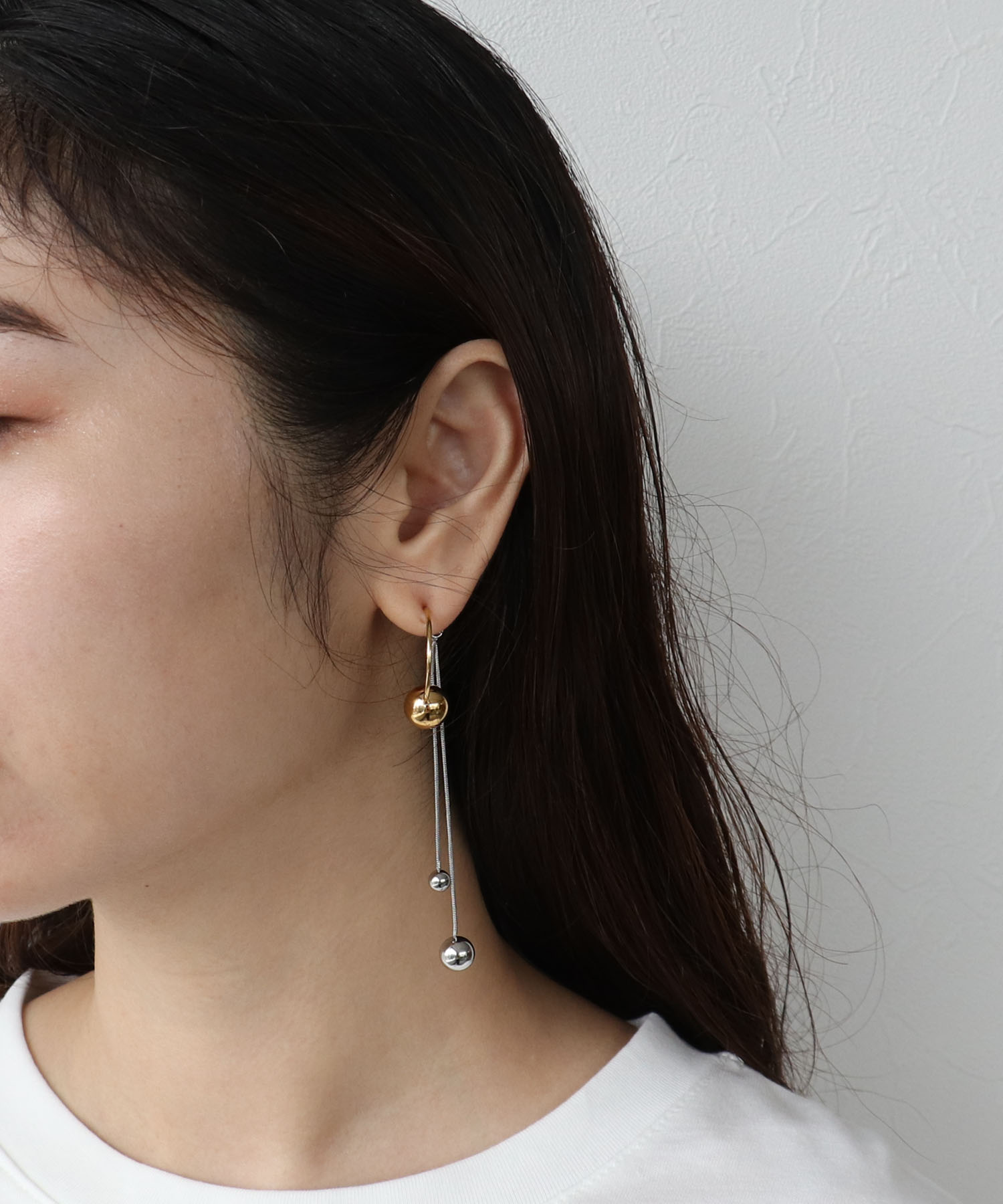 【ステンレス】バックキャッチボールピアス