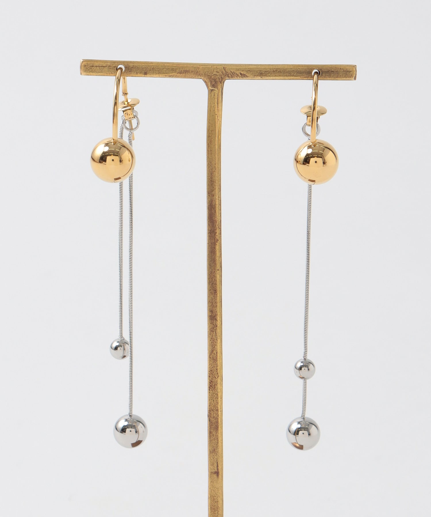 【ステンレス】バックキャッチボールピアス