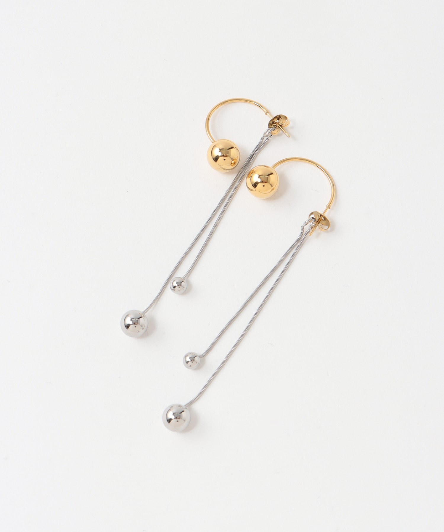 【ステンレス】バックキャッチボールピアス