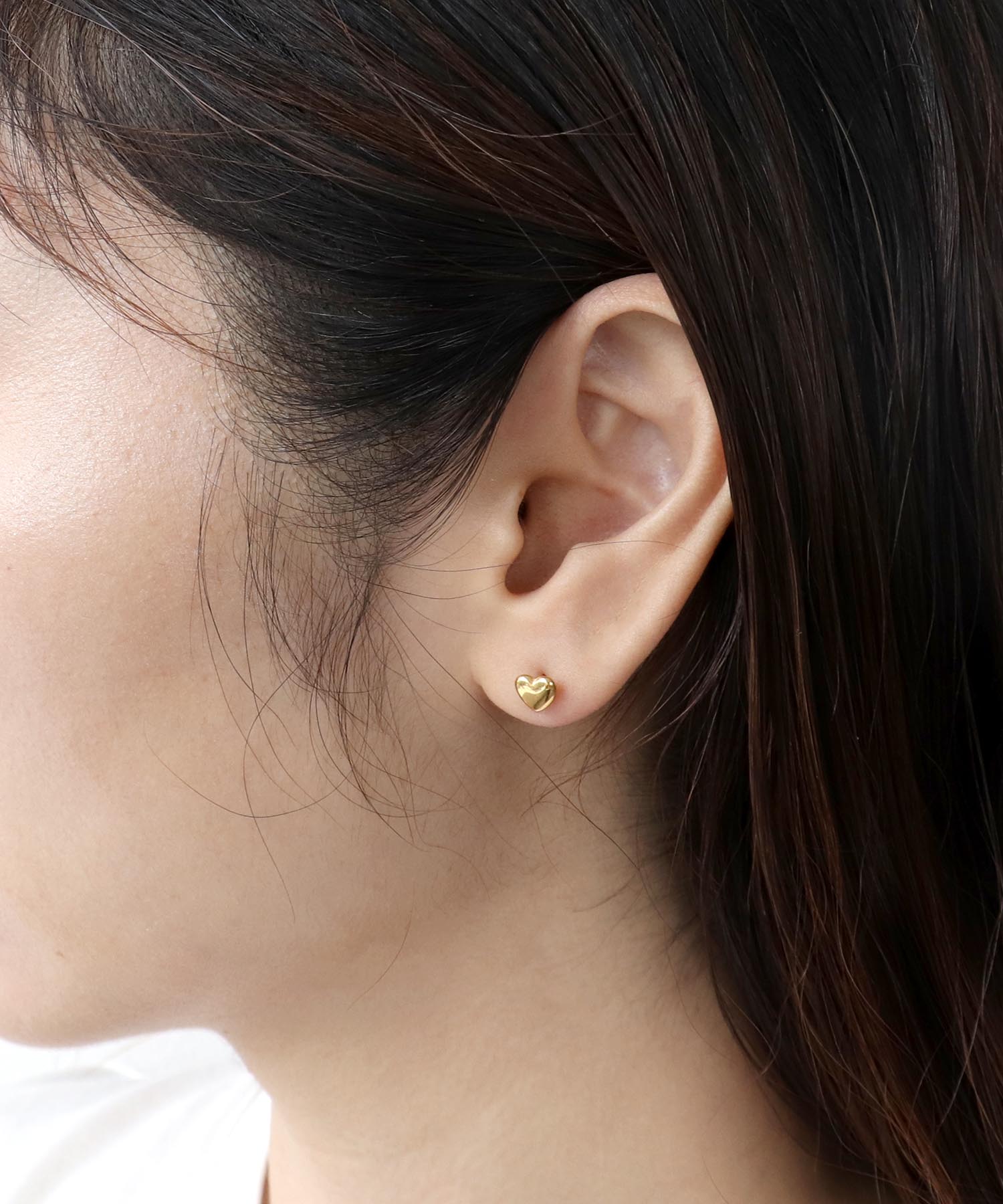 【ステンレス】ミニハートピアス