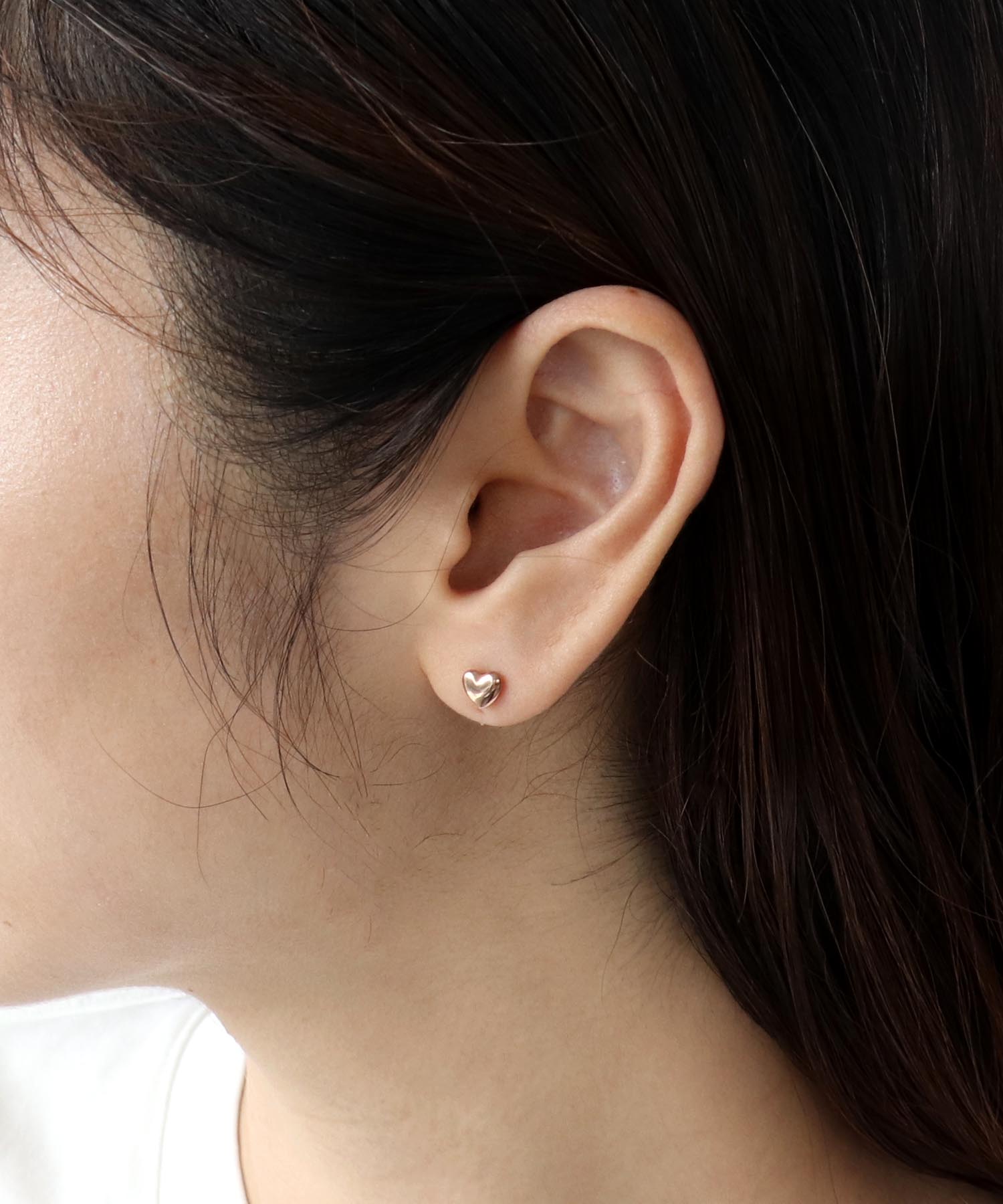 【ステンレス】ミニハートピアス