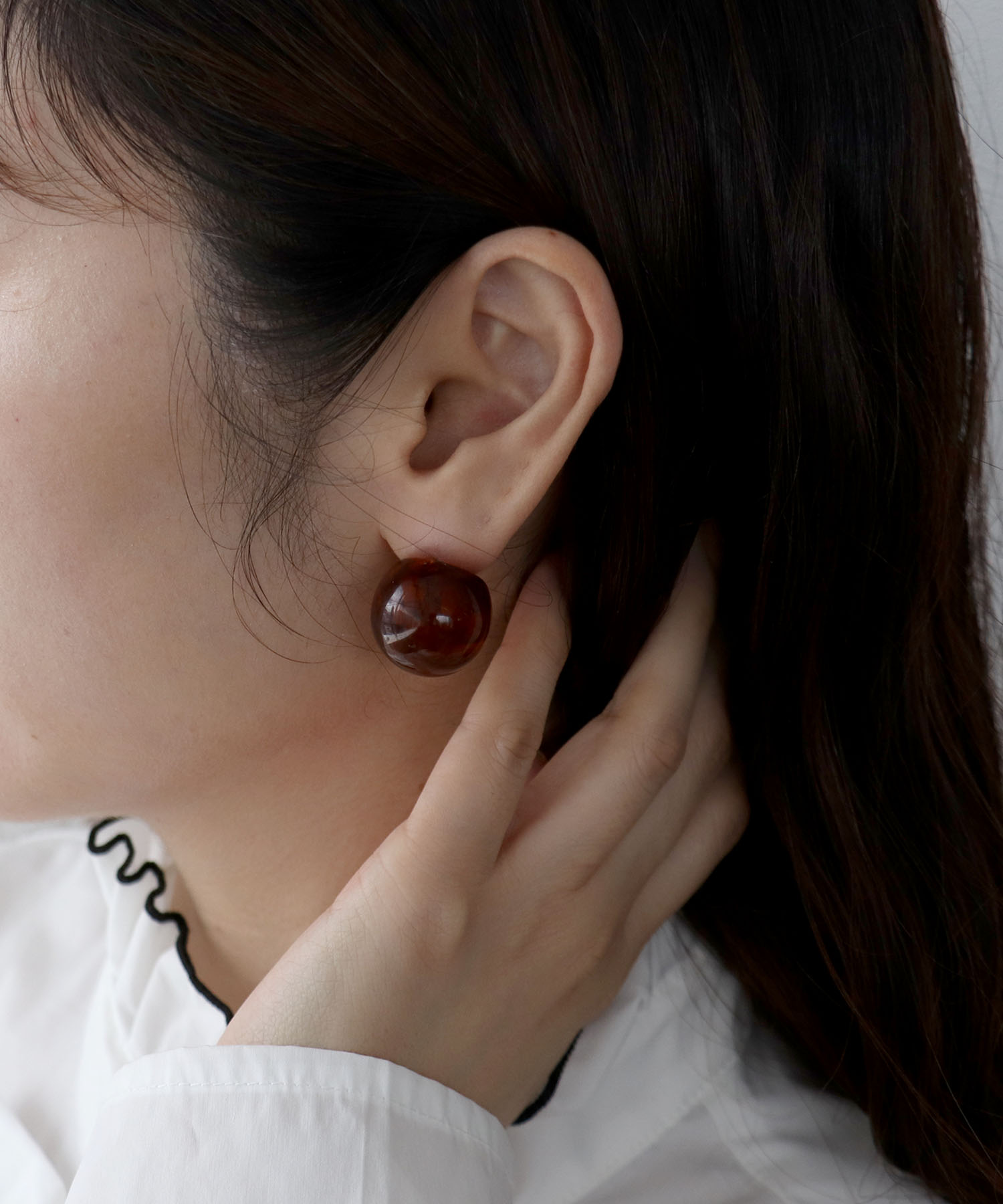 20㎜マーブルボールピアス