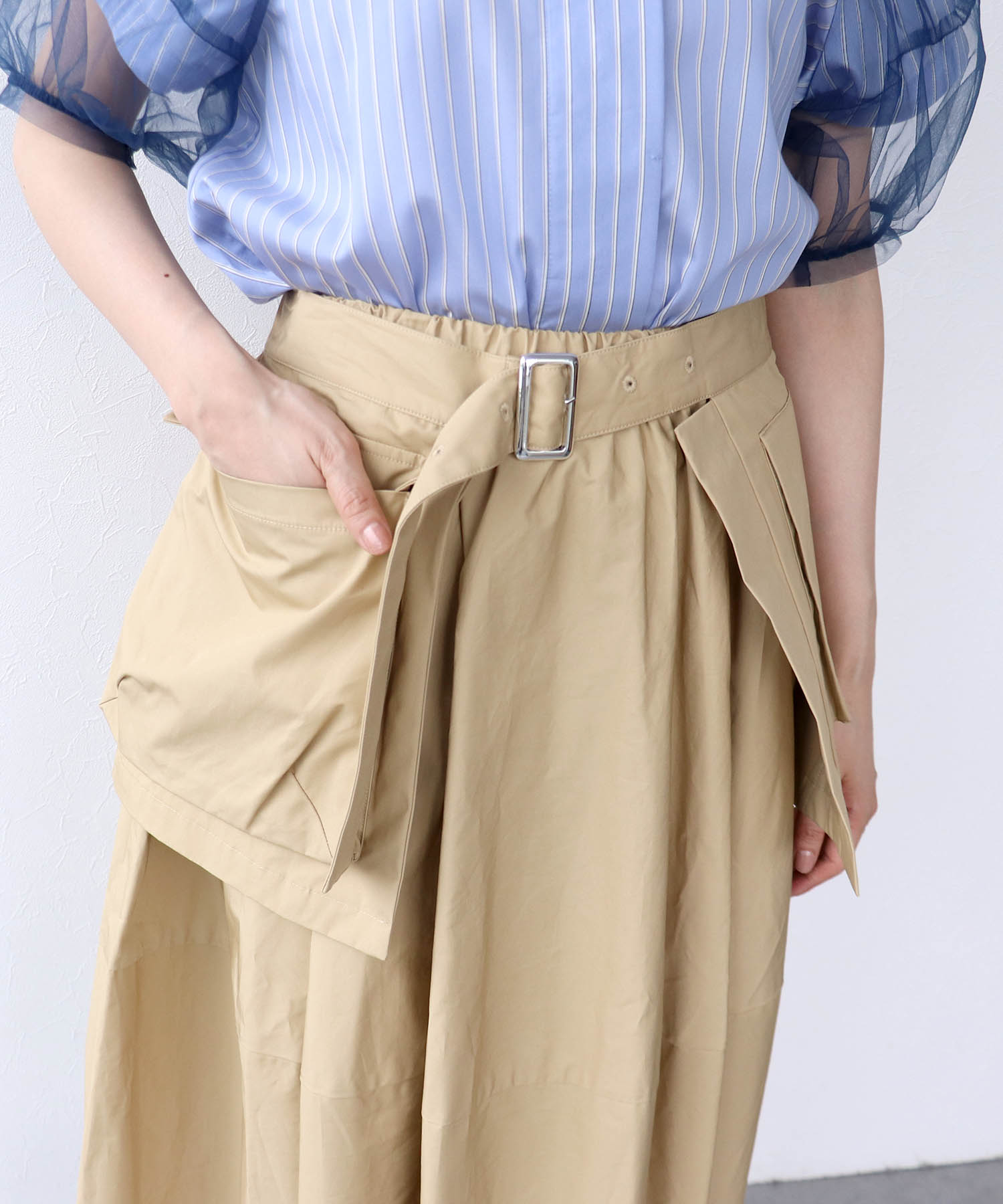 【MARECHAL TERRE】3WAYビスチェコクーンフレアスカート