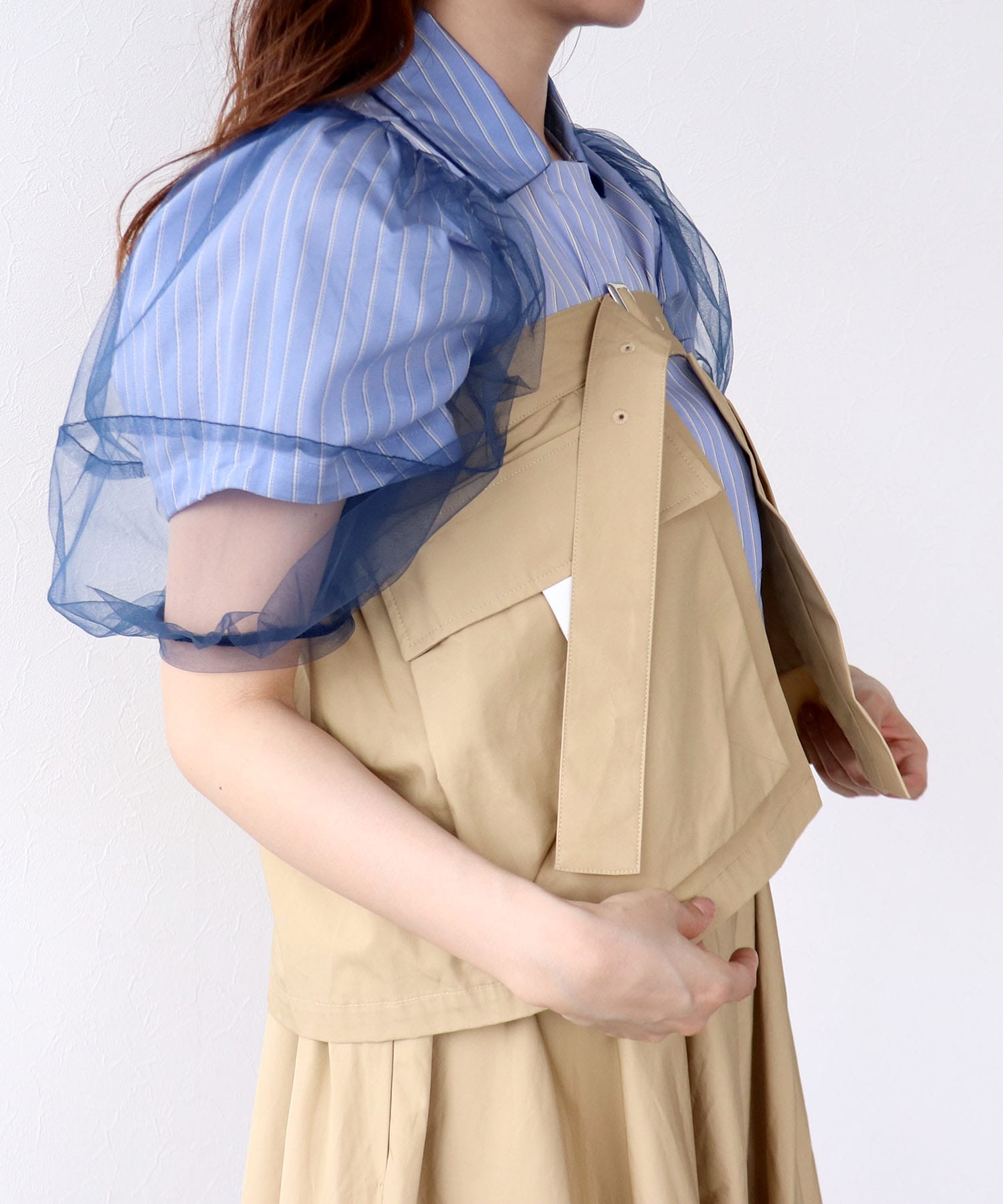 【MARECHAL TERRE】3WAYビスチェコクーンフレアスカート