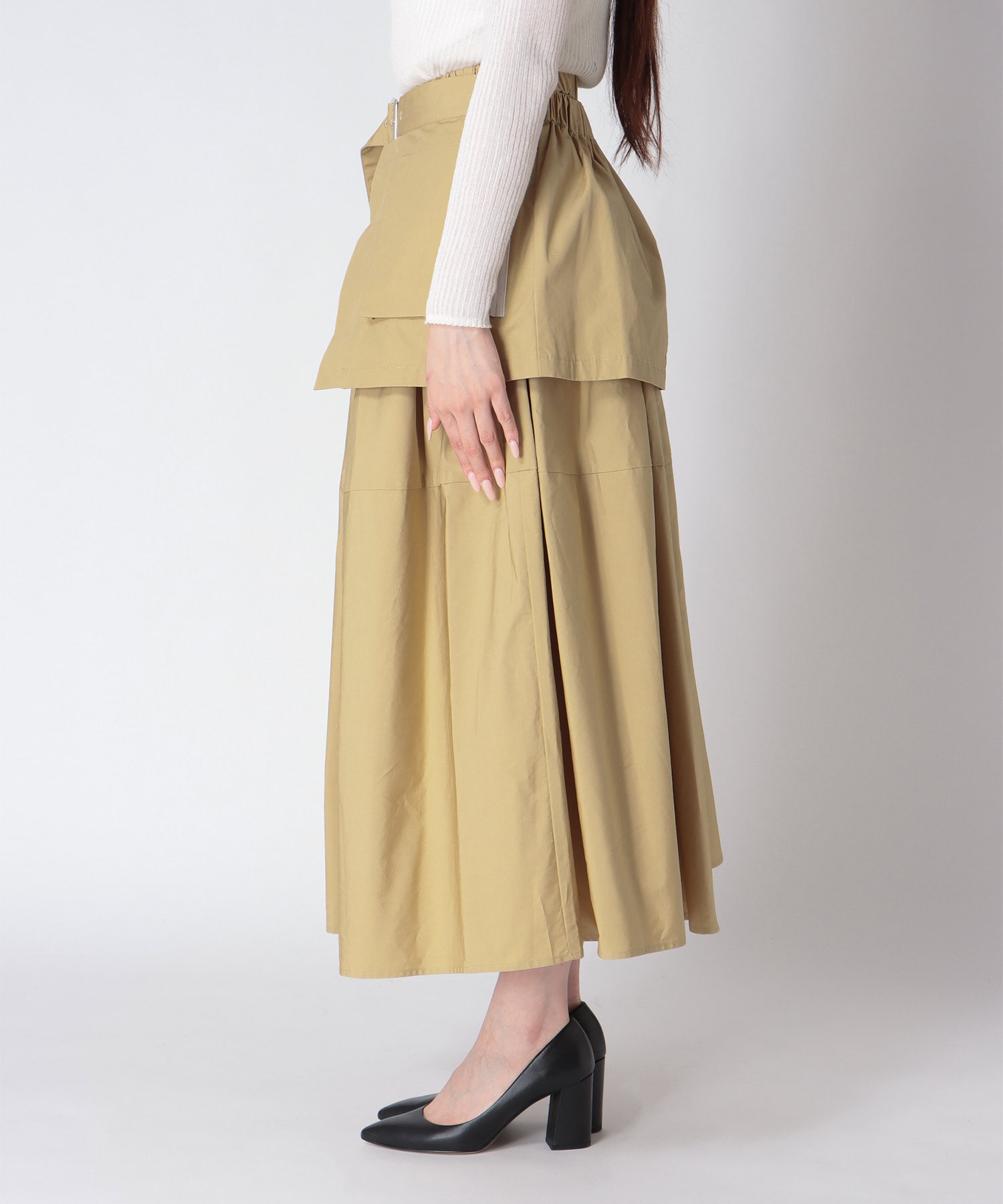 【MARECHAL TERRE】3WAYビスチェコクーンフレアスカート