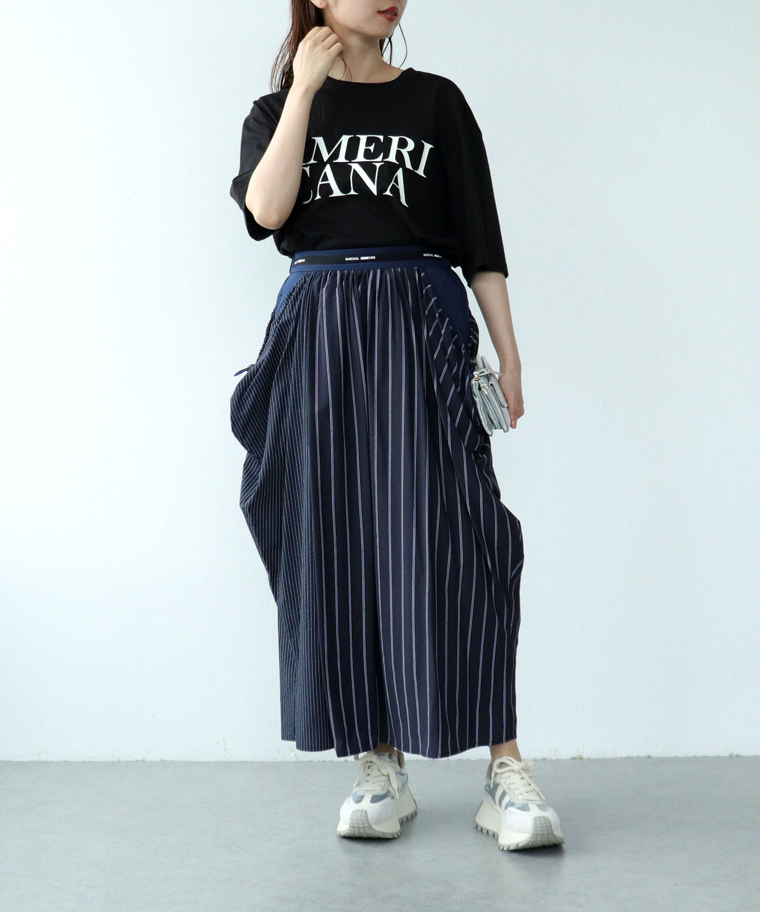 WEB限定販売【MARECHAL TERRE】パターンコンビスカート