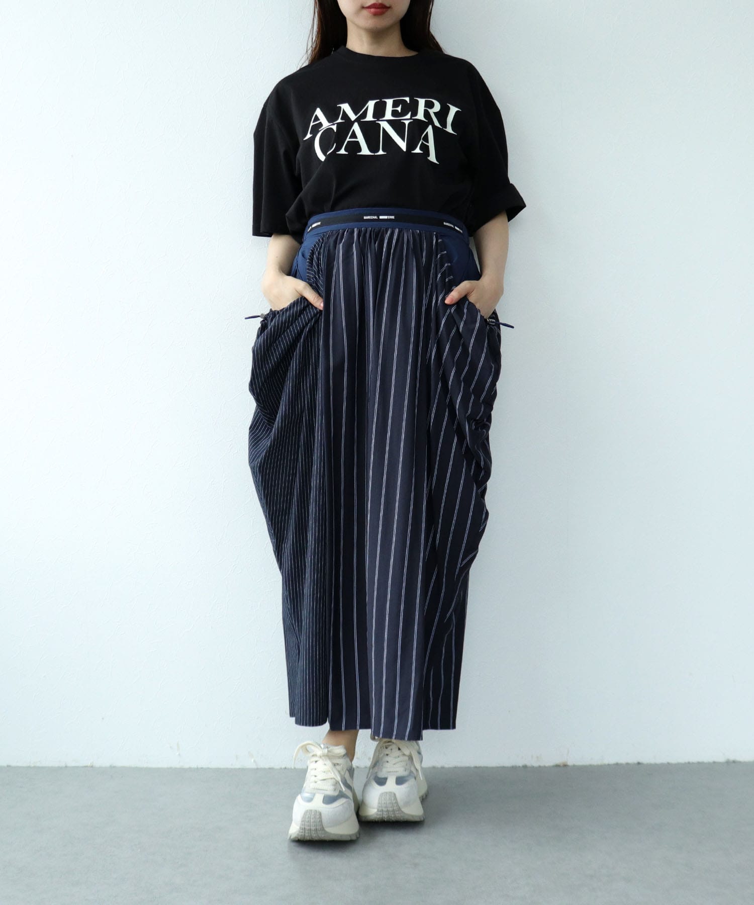 WEB限定販売【MARECHAL TERRE】パターンコンビスカート