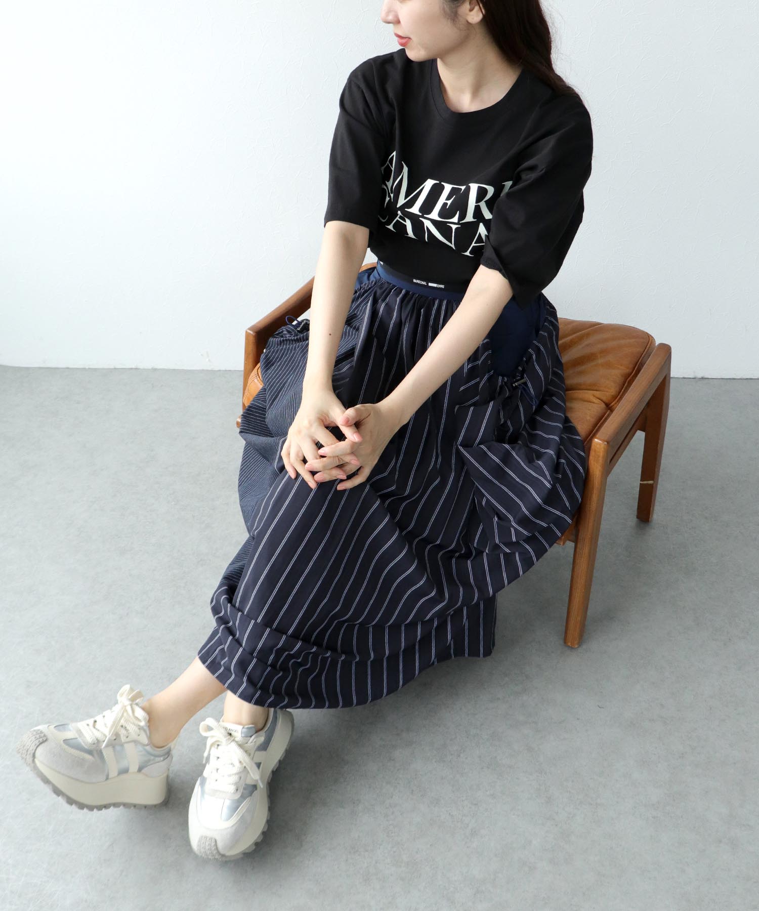 WEB限定販売【MARECHAL TERRE】パターンコンビスカート