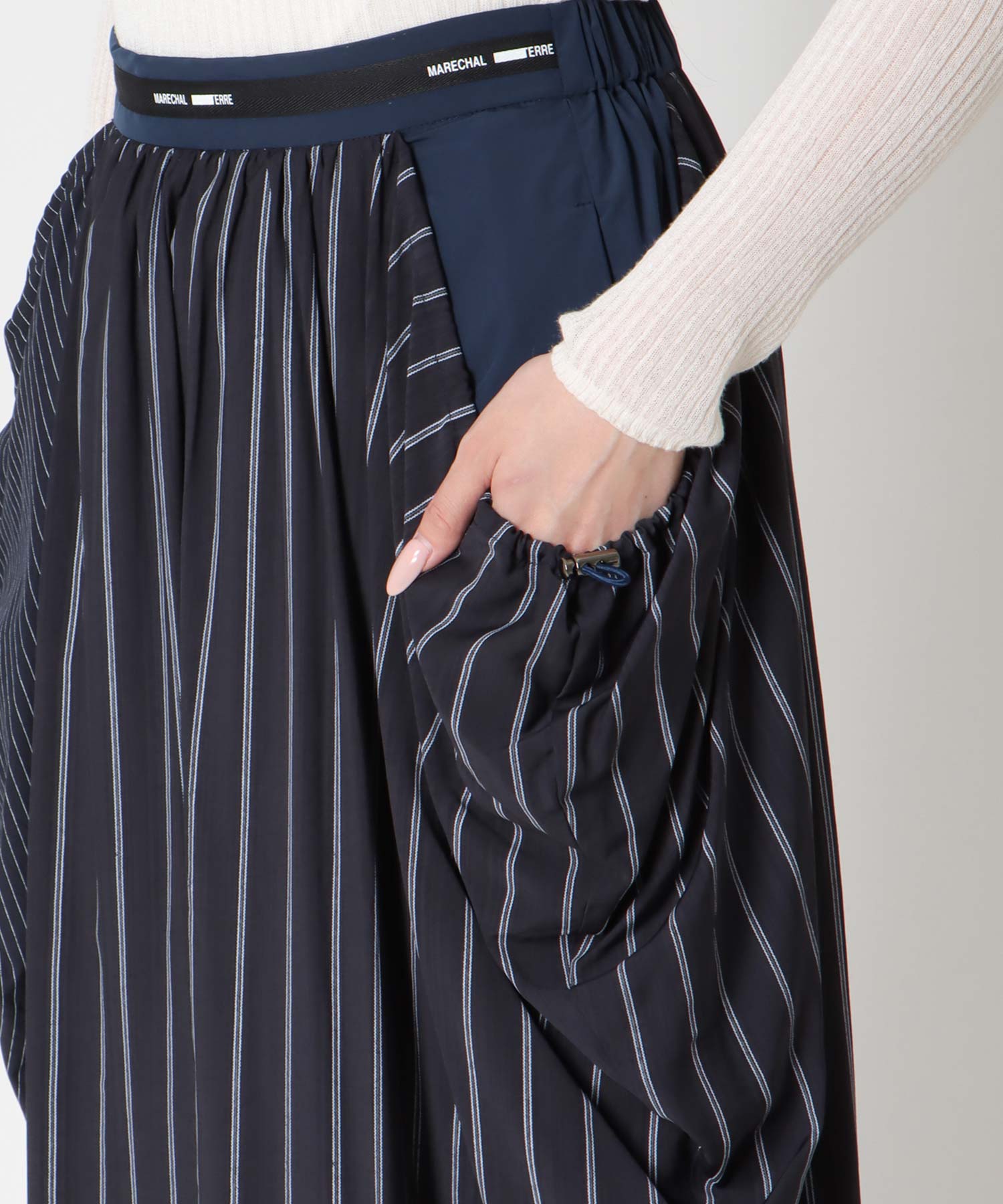 WEB限定販売【MARECHAL TERRE】パターンコンビスカート