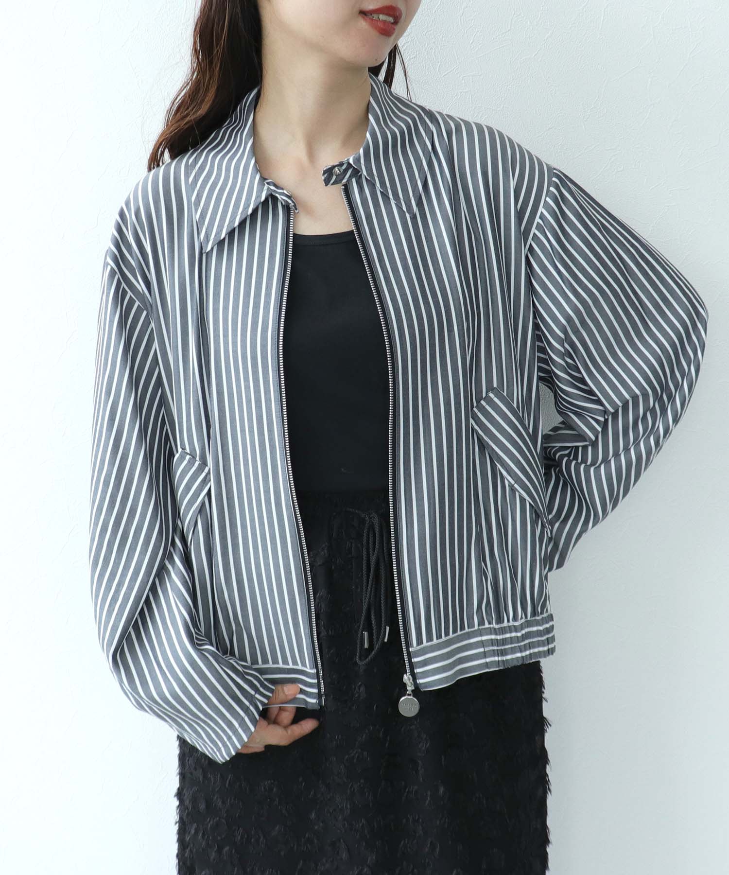 【MARECHAL TERRE】バックティアードシャツブルゾン
