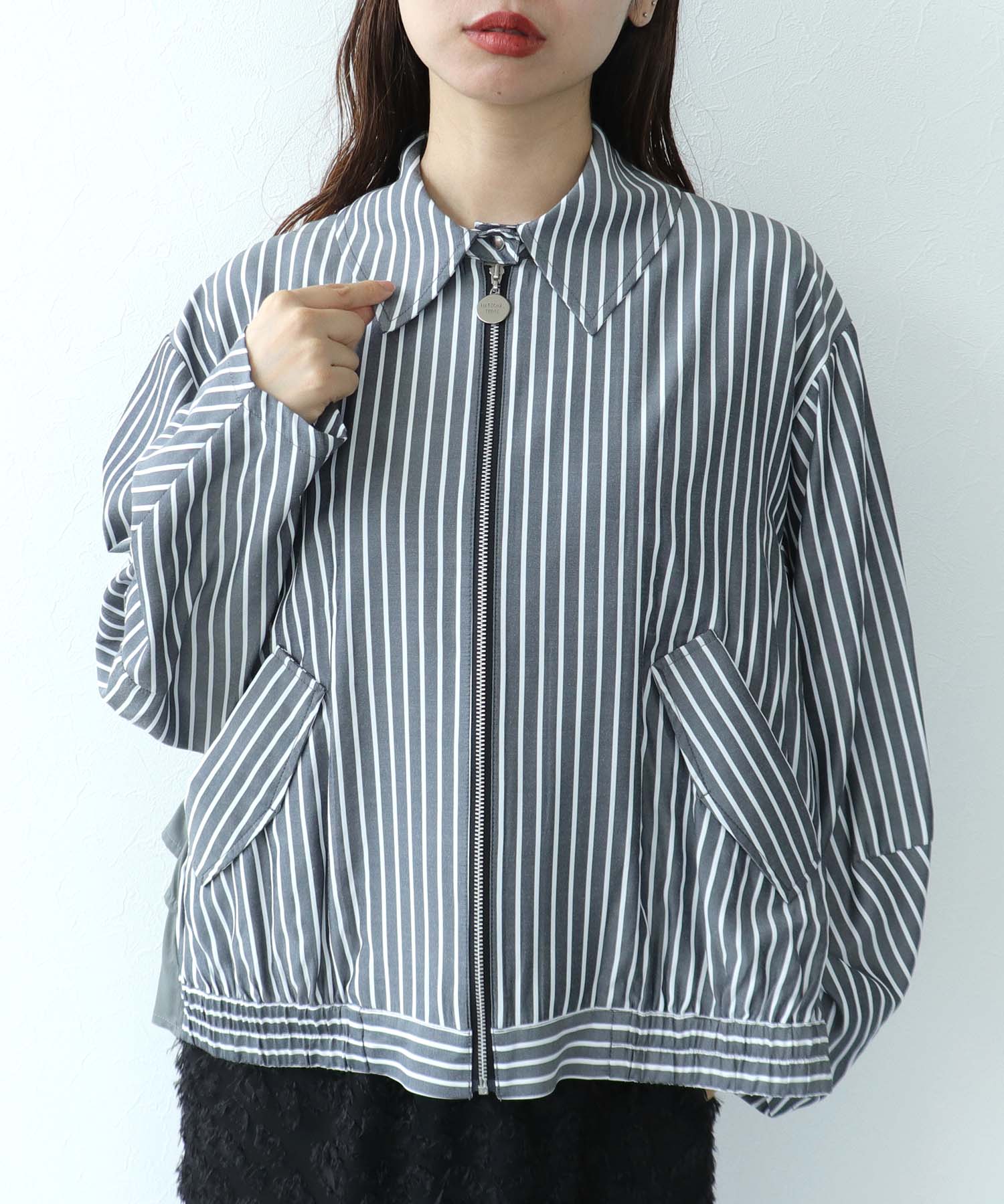 【MARECHAL TERRE】バックティアードシャツブルゾン