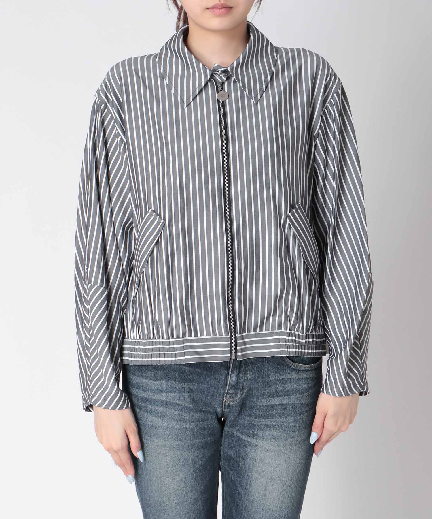 【MARECHAL TERRE】バックティアードシャツブルゾン