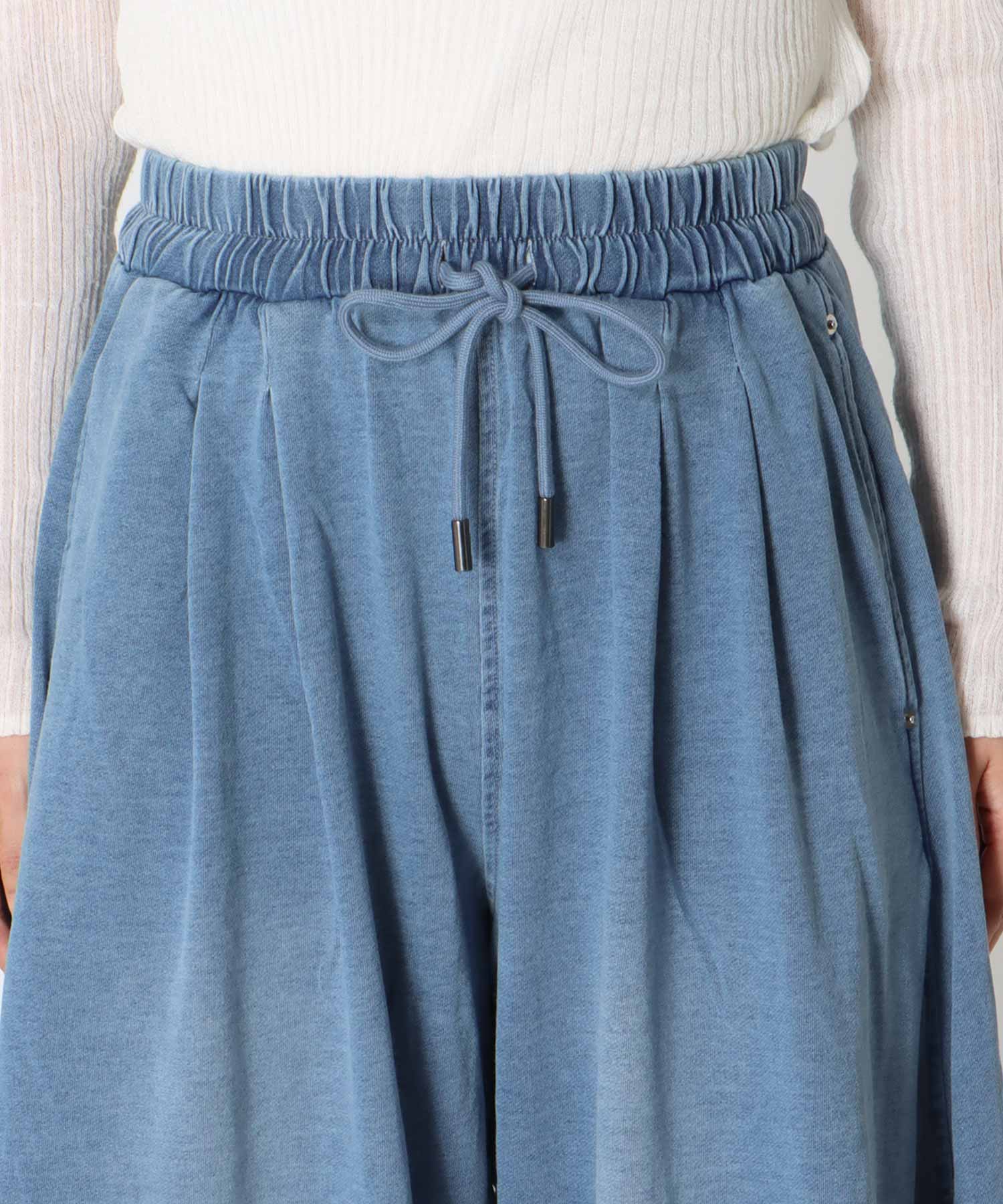 【MARECHAL TERRE】ドレープデニムパンツ