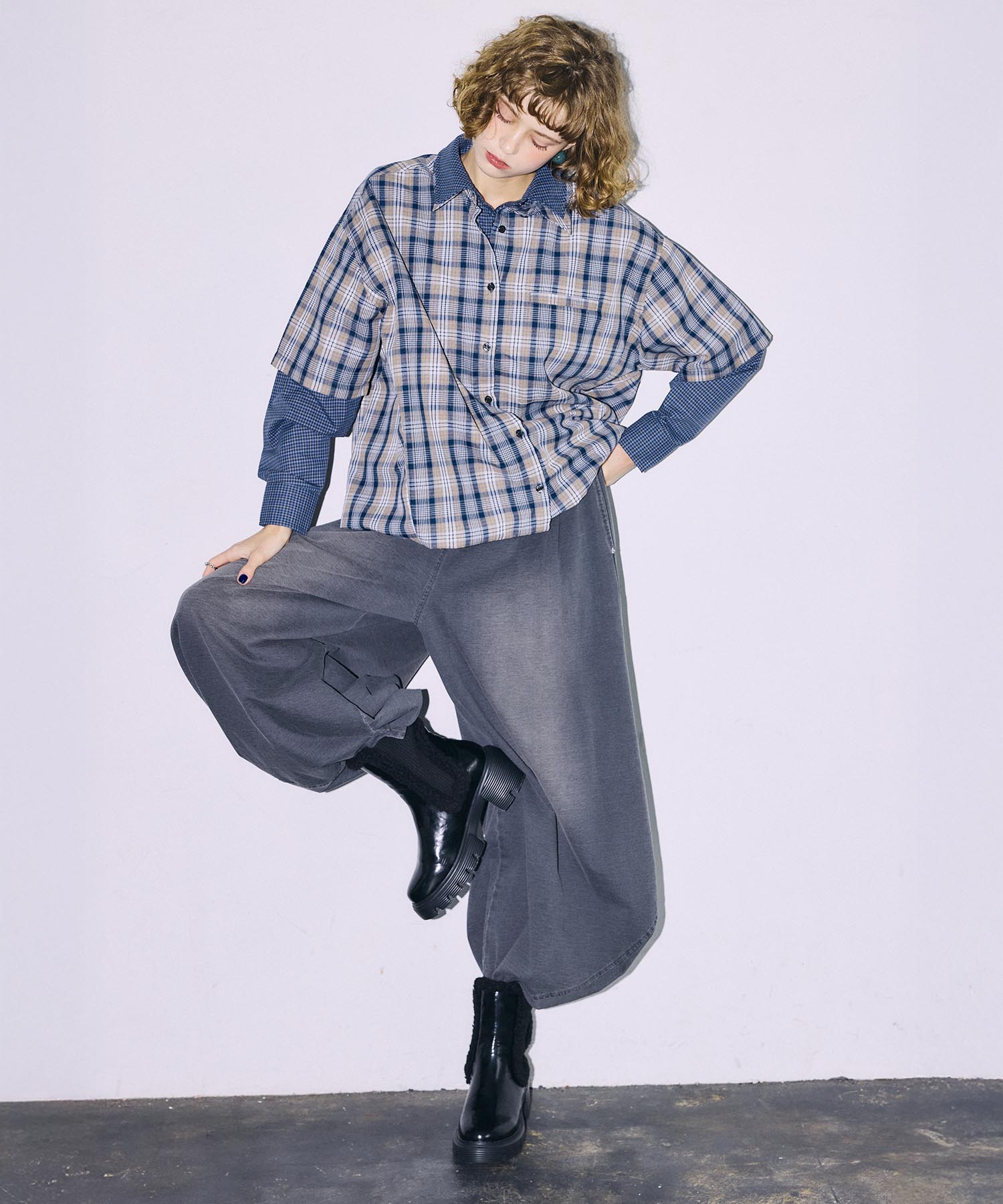 【MARECHAL TERRE】3WAYコンビネーションシャツ