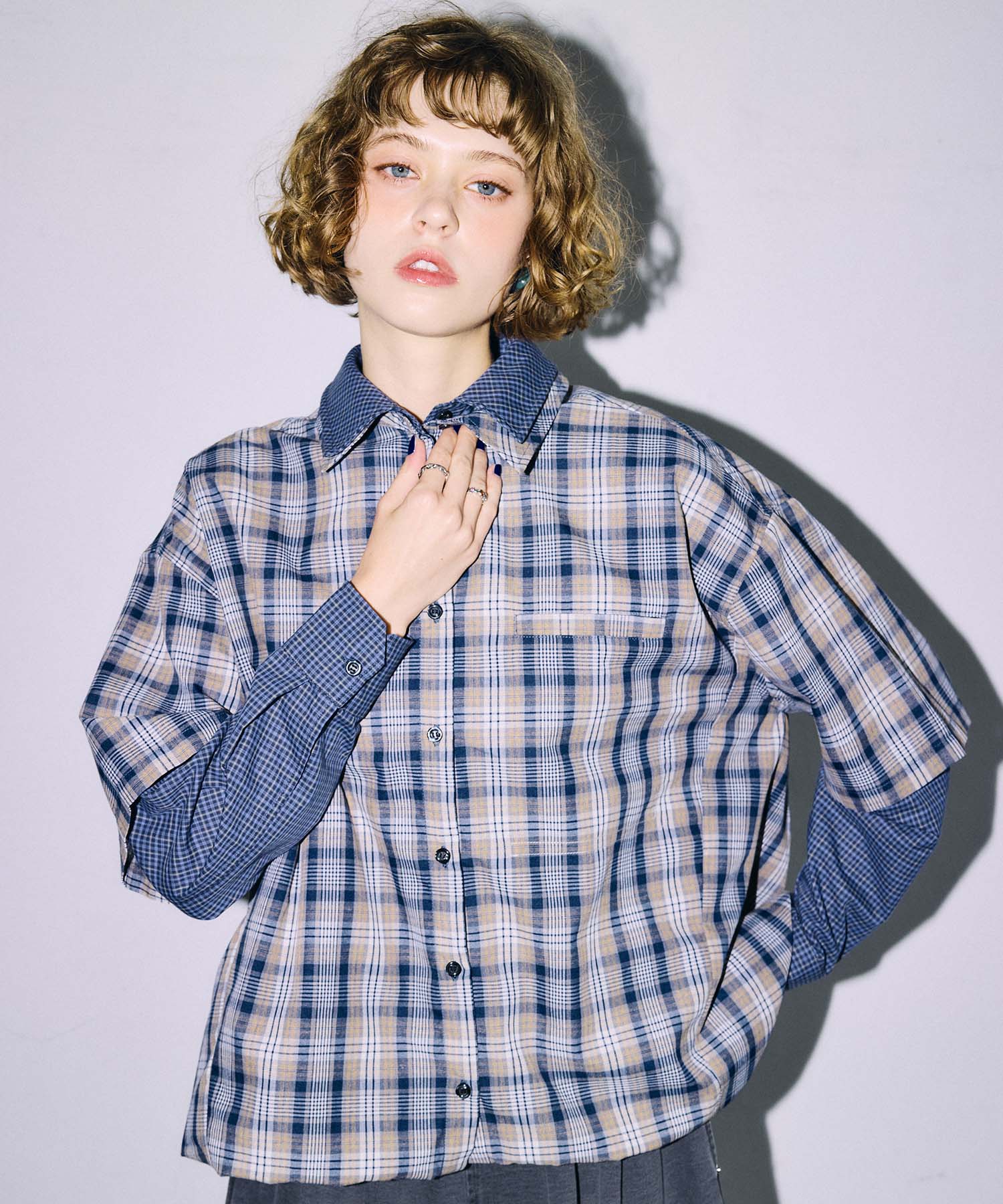 【MARECHAL TERRE】3WAYコンビネーションシャツ