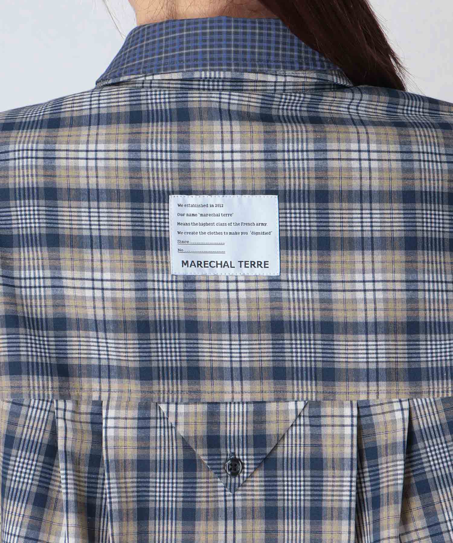 【MARECHAL TERRE】3WAYコンビネーションシャツ