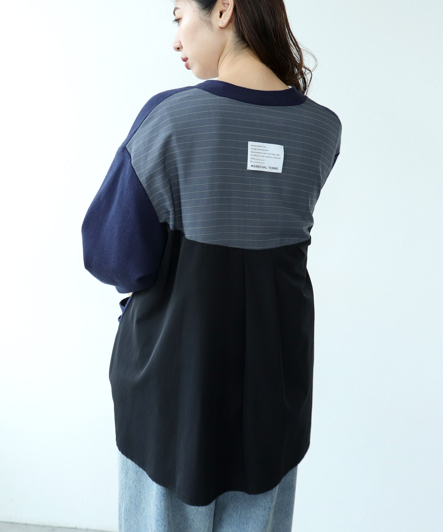 【MARECHAL TERRE】ニットコンビネーションカーディガン
