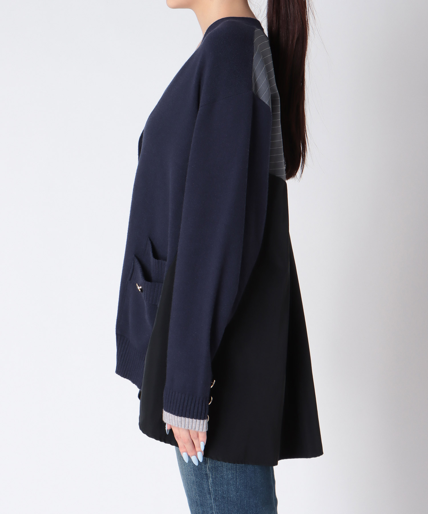 【MARECHAL TERRE】ニットコンビネーションカーディガン