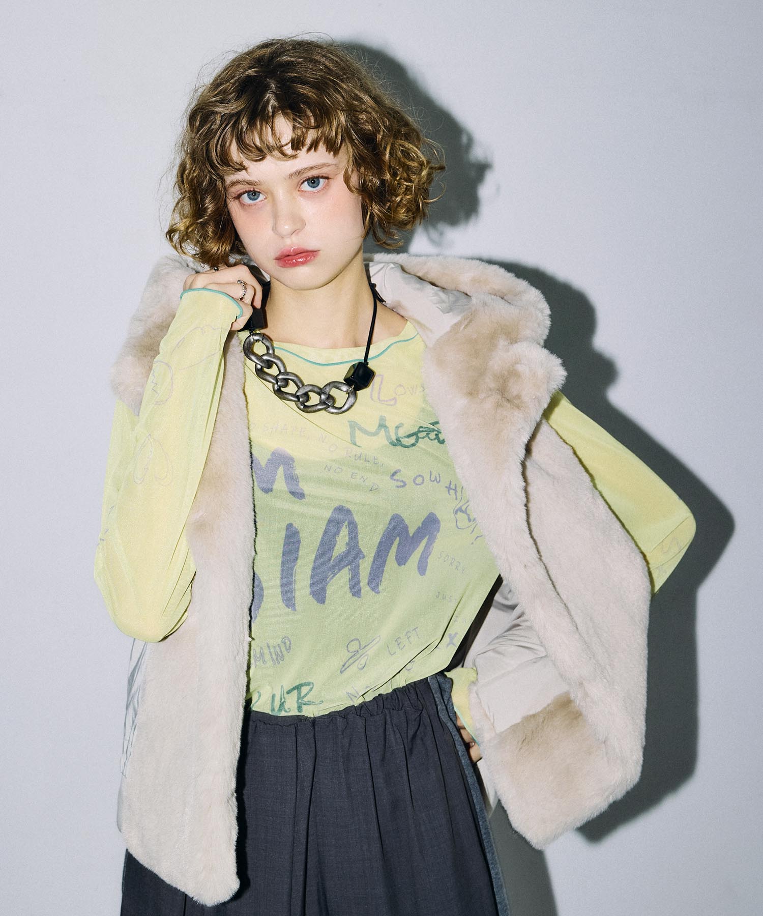 【MARECHAL TERRE】FILLING FUR VEST 2026