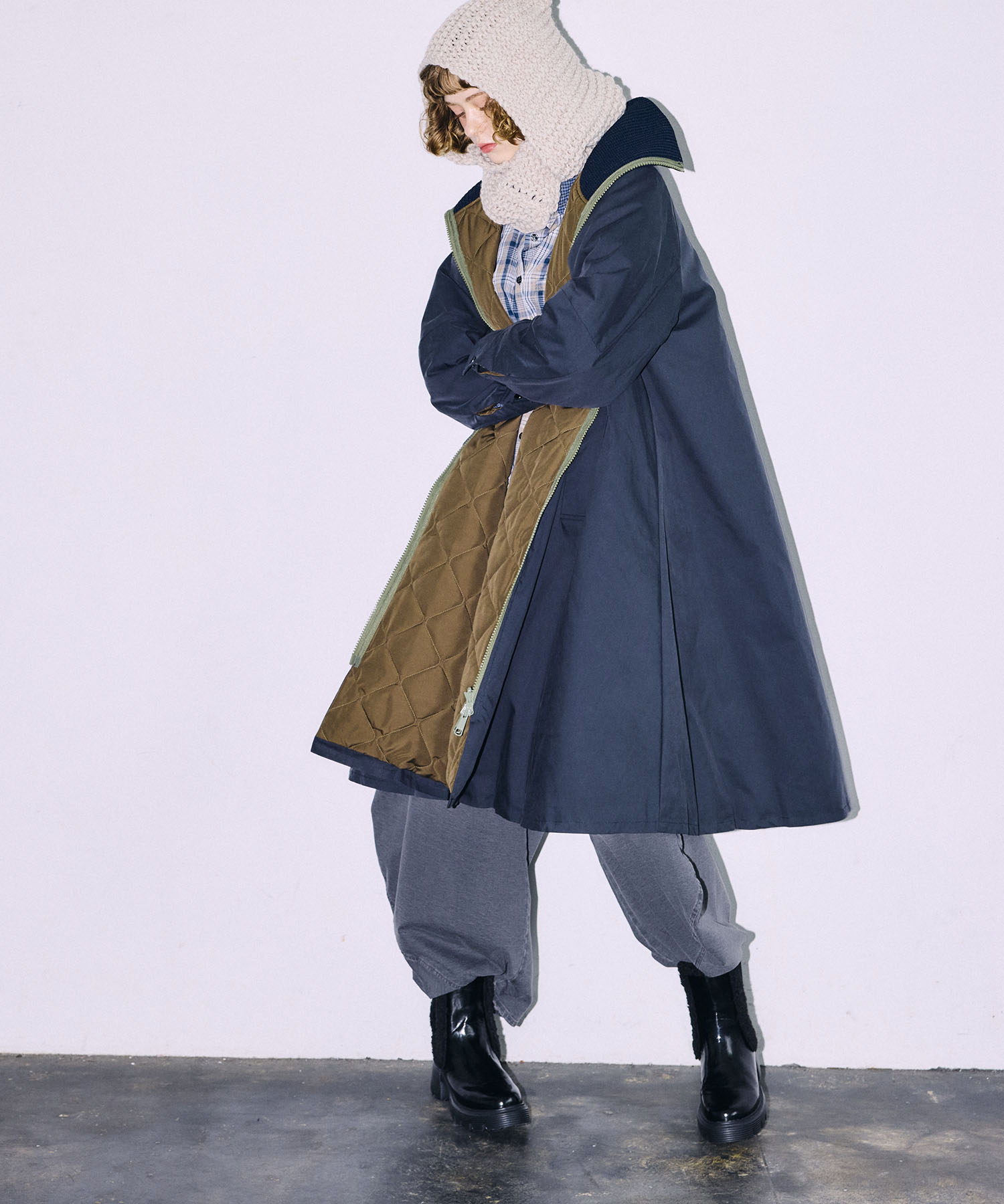 【WEB限定先行予約】MALCHAL TERRE /リバーシブルAラインコート