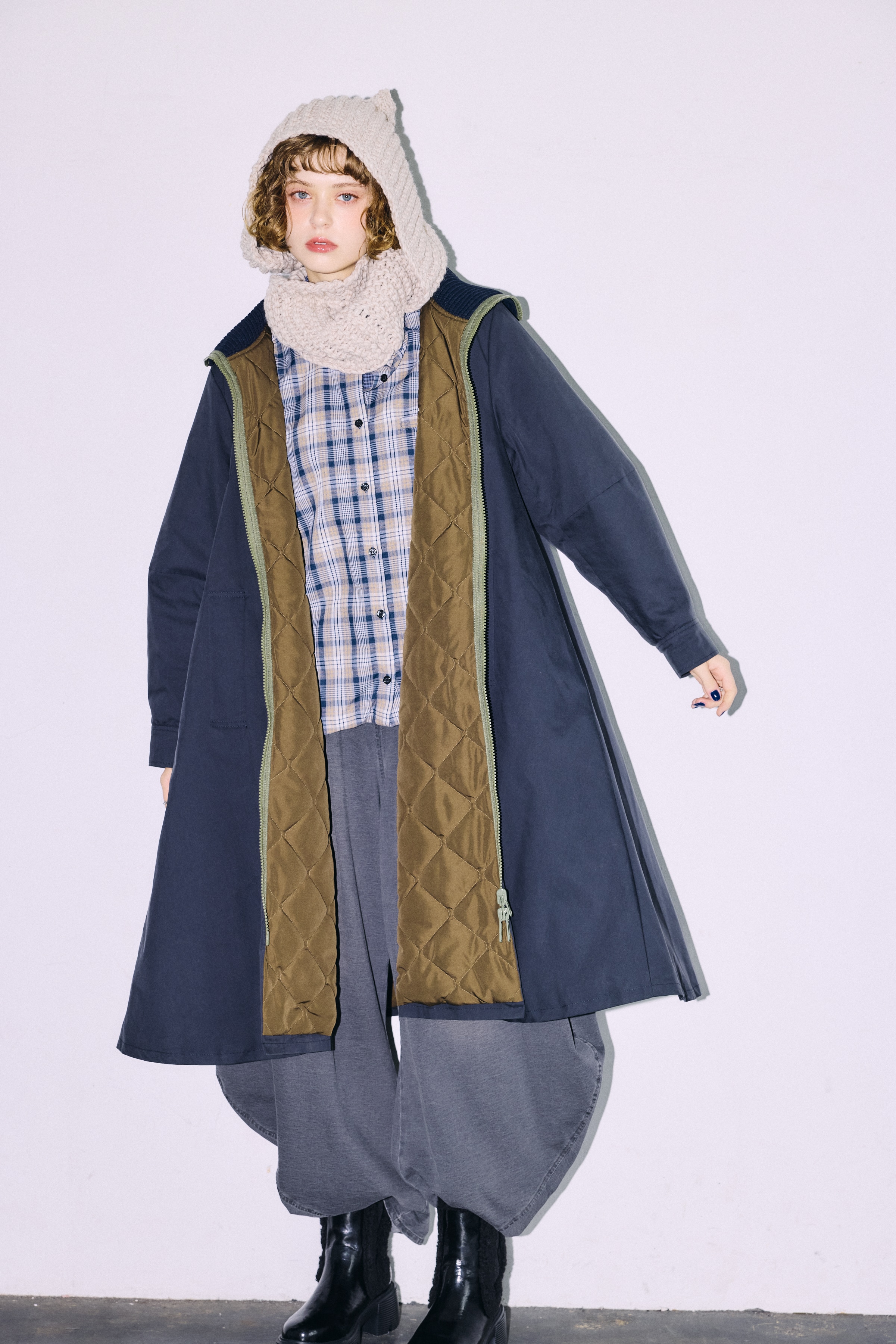 【WEB限定先行予約】MALCHAL TERRE /リバーシブルAラインコート