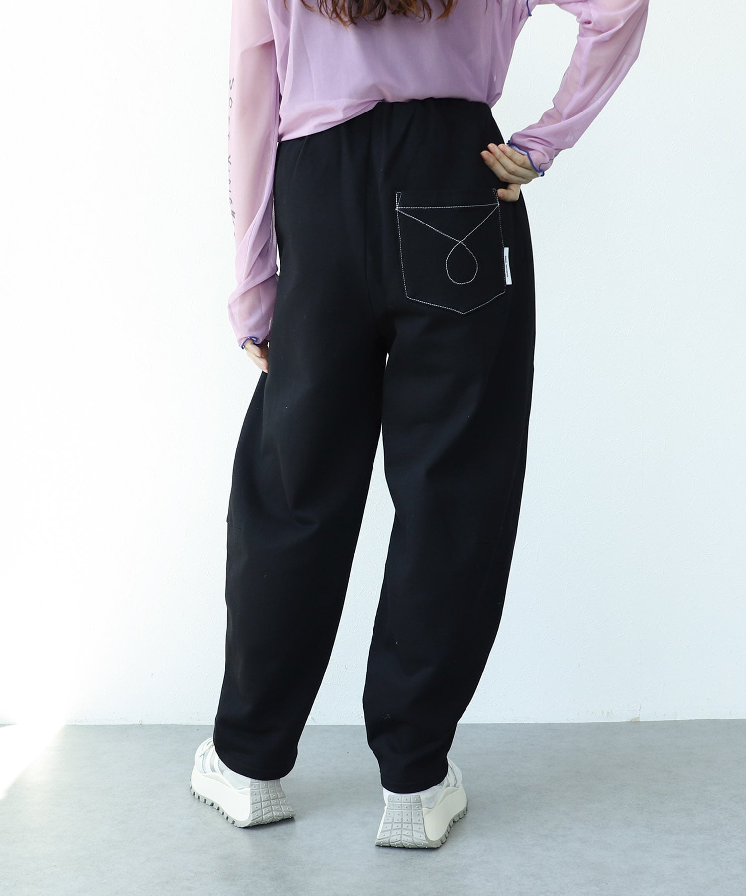 【MARECHAL TERRE】バックコンビネーションタックパンツ