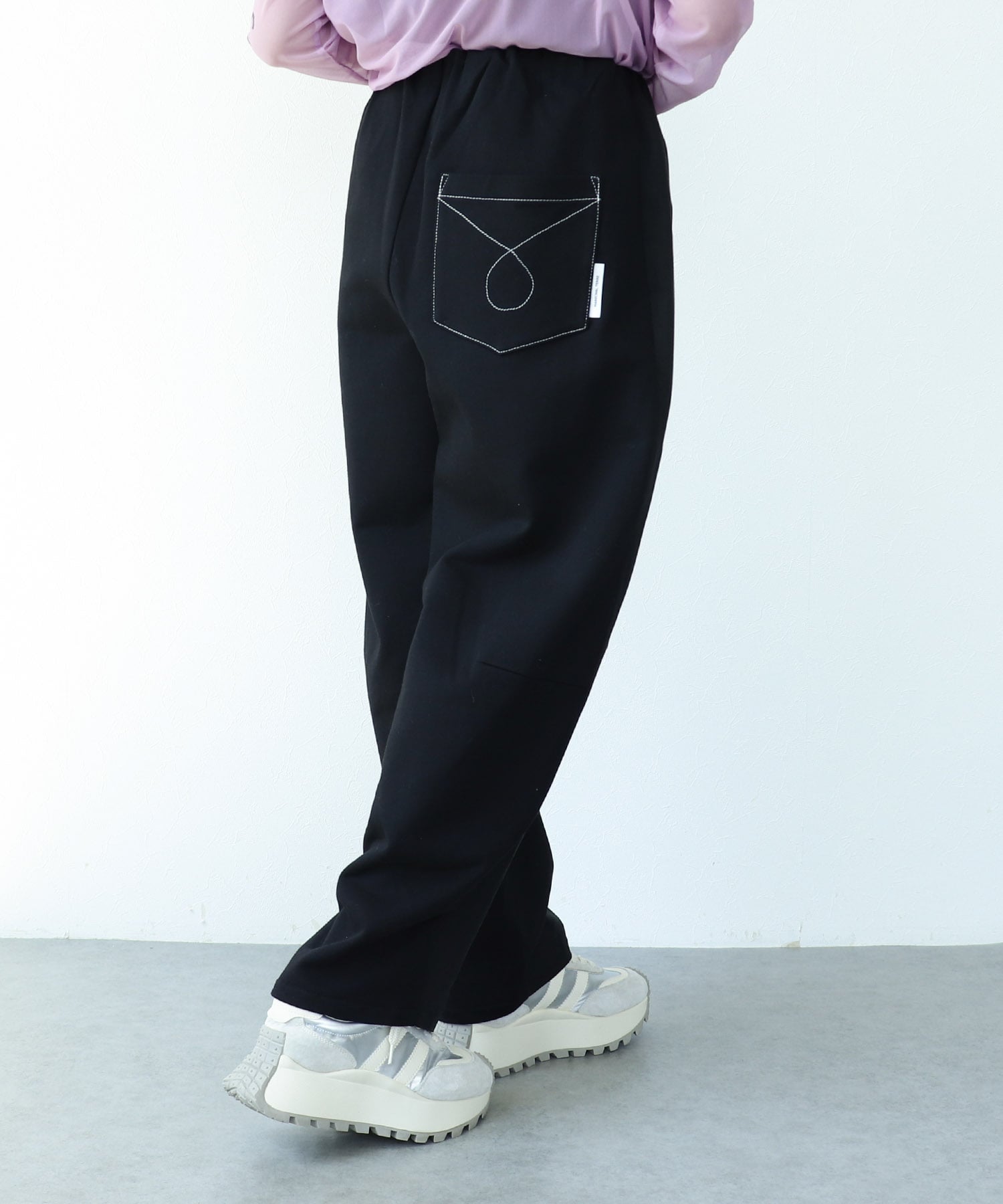 【MARECHAL TERRE】バックコンビネーションタックパンツ