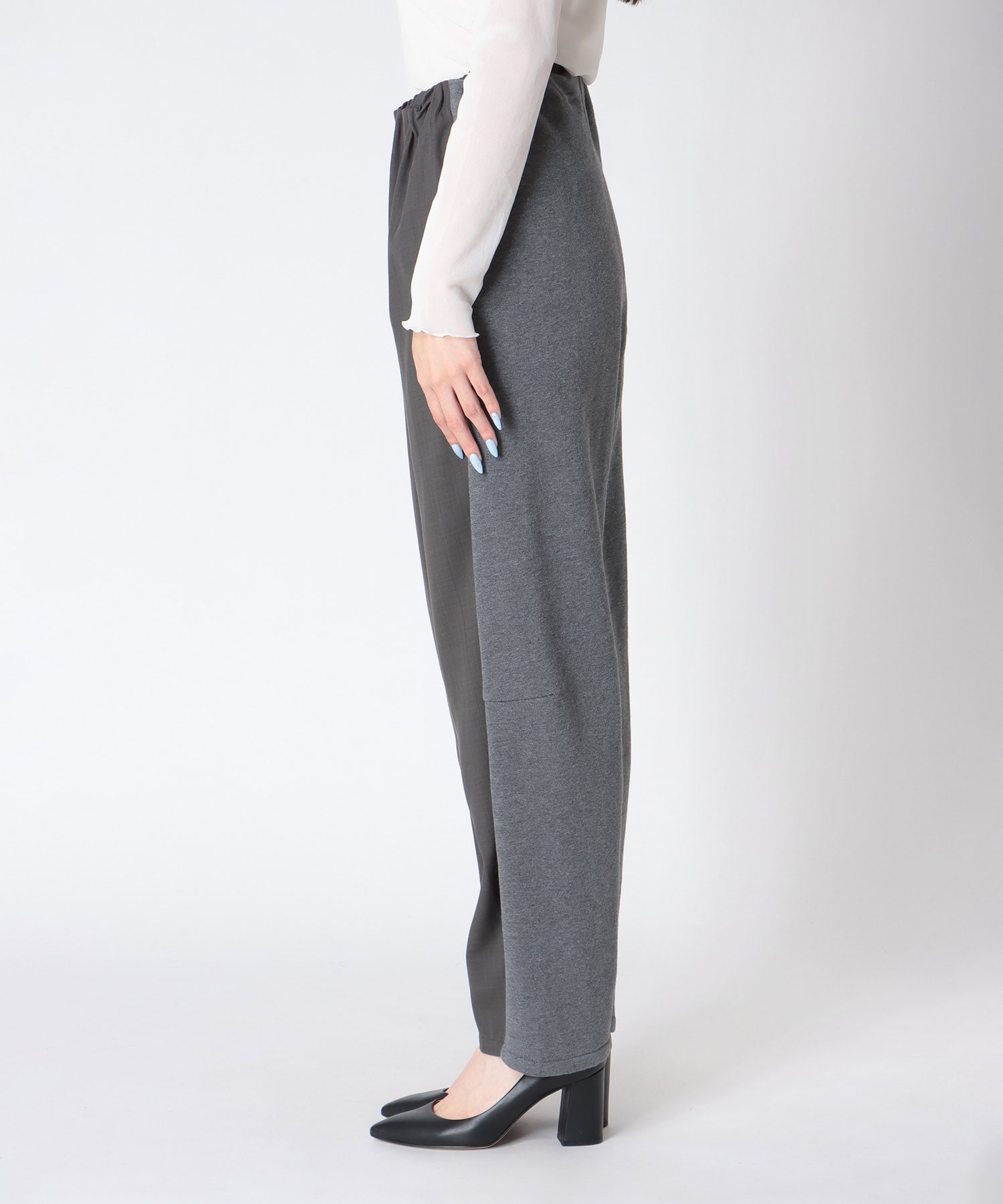 【MARECHAL TERRE】バックコンビネーションタックパンツ
