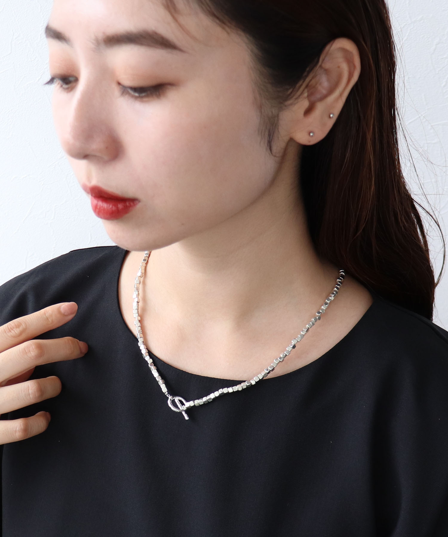 【LIMITED NUMBER】ビーズチェーンネックレス