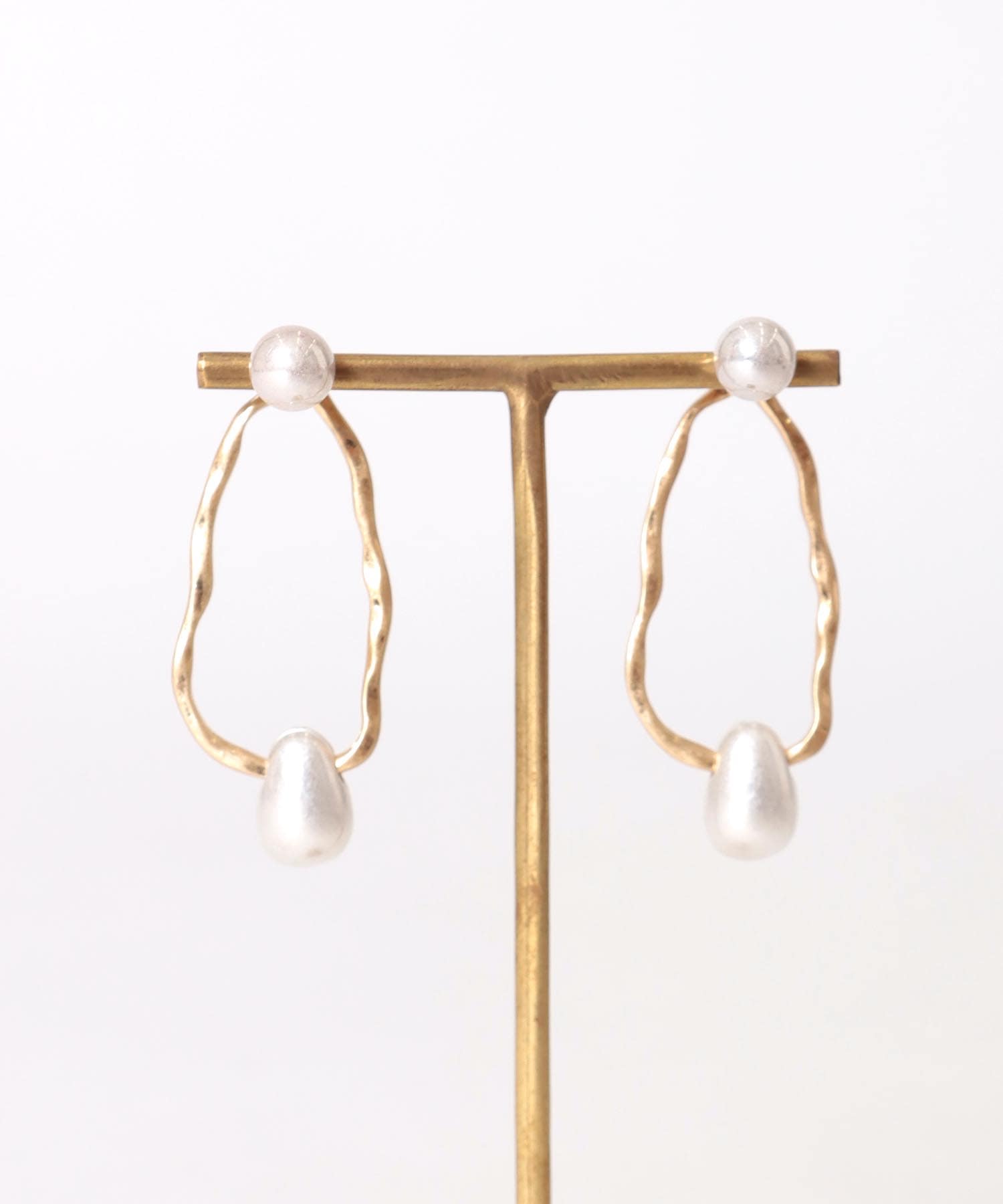 【LIMITED NUMBER 】コンビメッキオーバルピアス