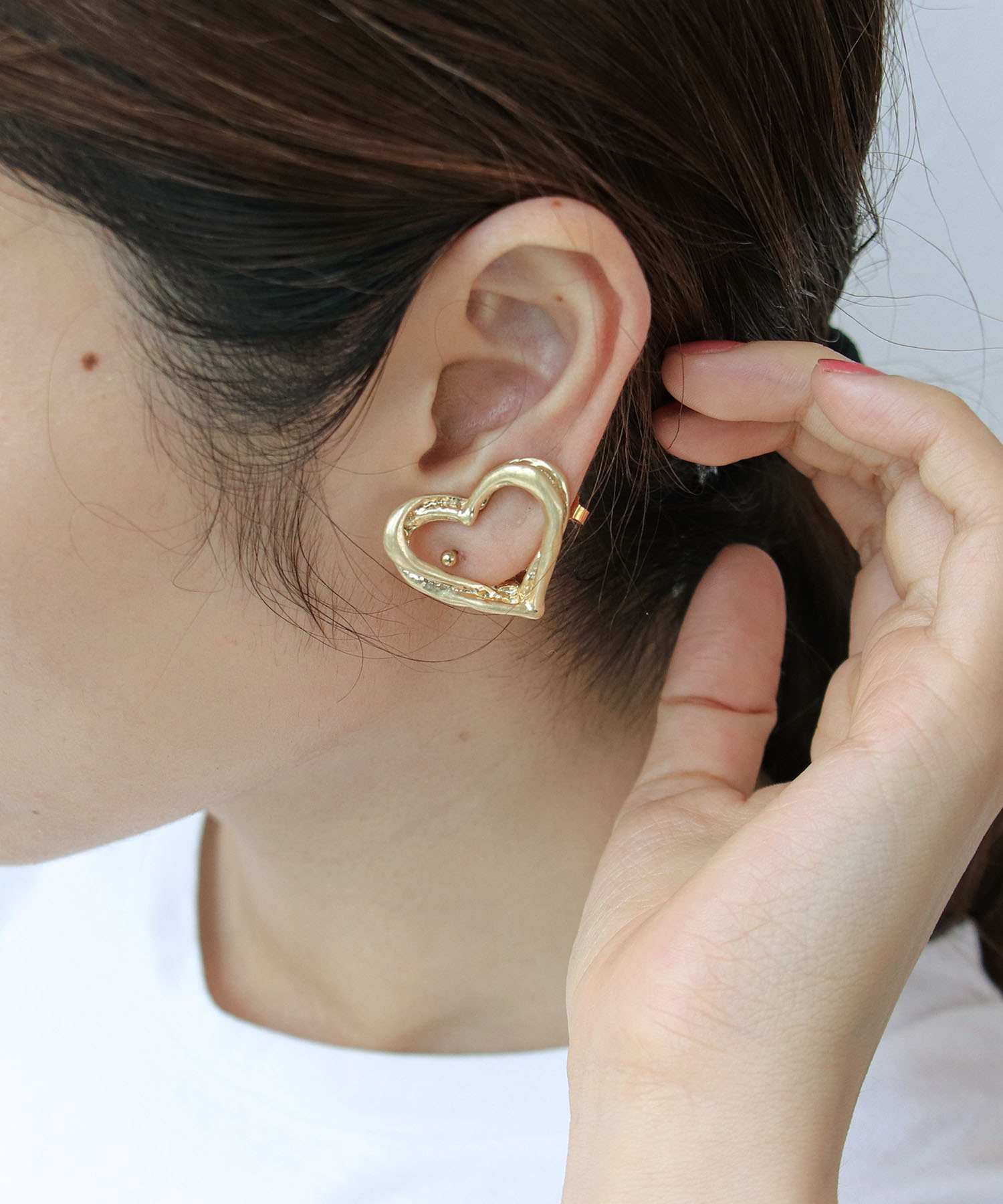 【LIMITED NUMBER】オープンハートイヤリング