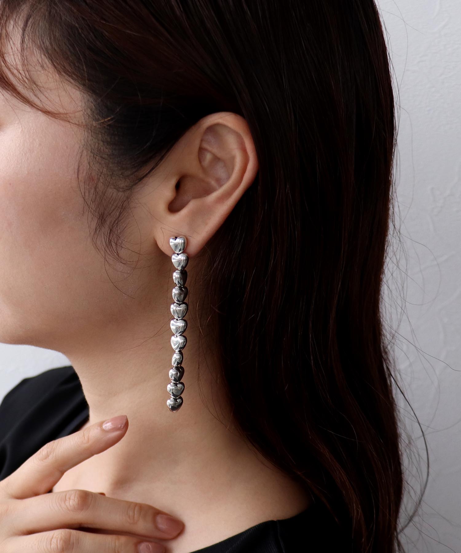 【LIMITED NUMBER】ロングハートピアス