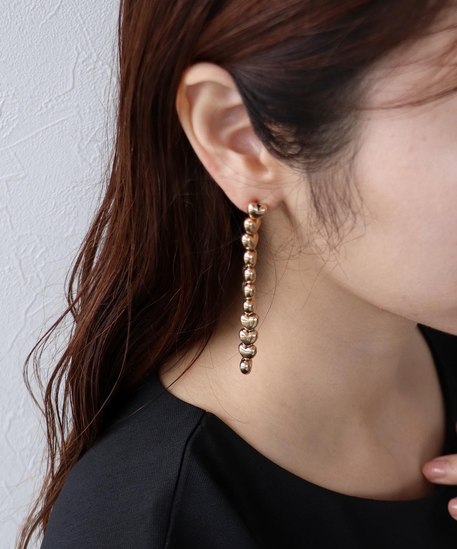 【LIMITED NUMBER】ロングハートピアス
